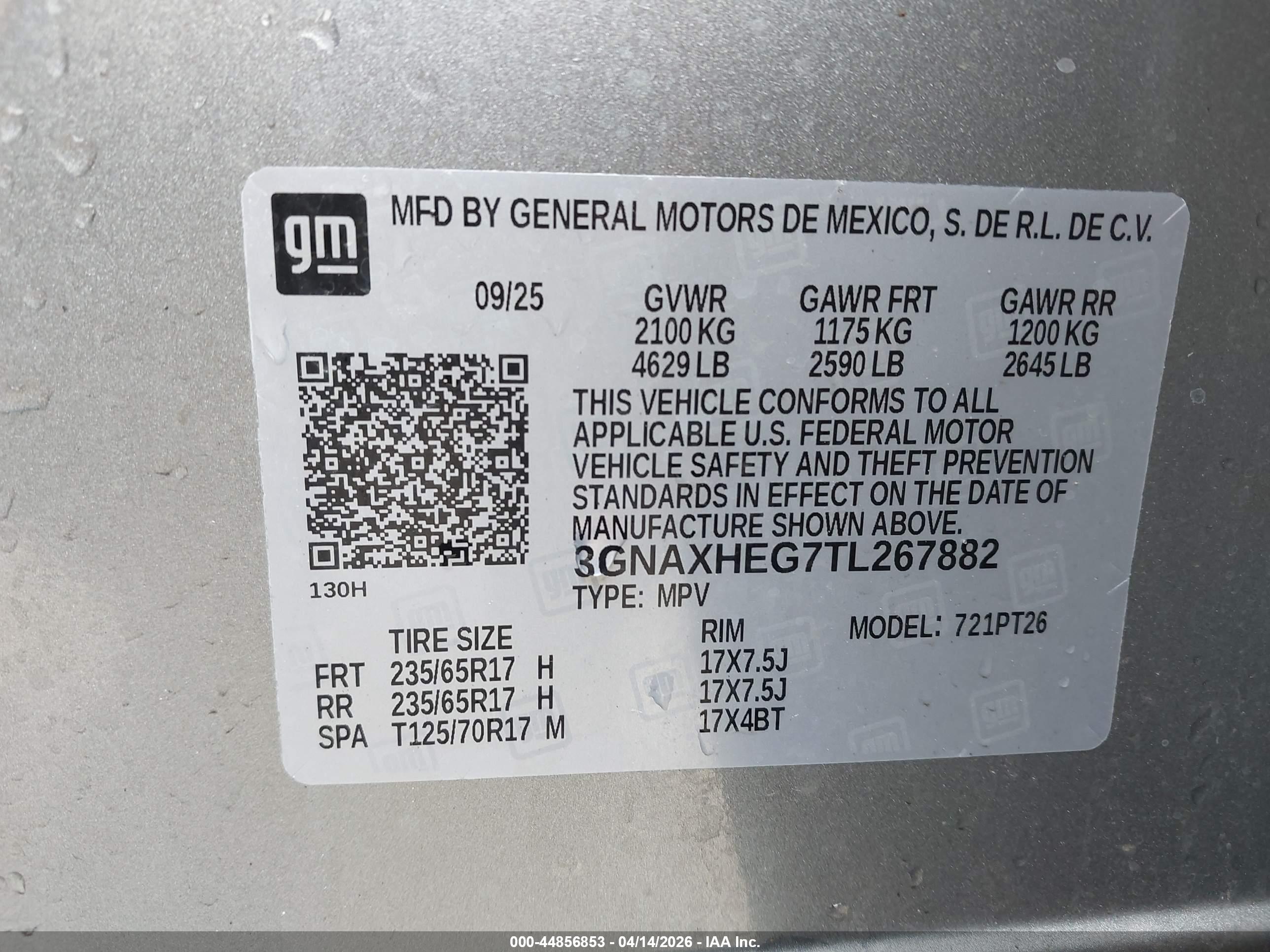 CHEVROLET EQUINOX image 9
