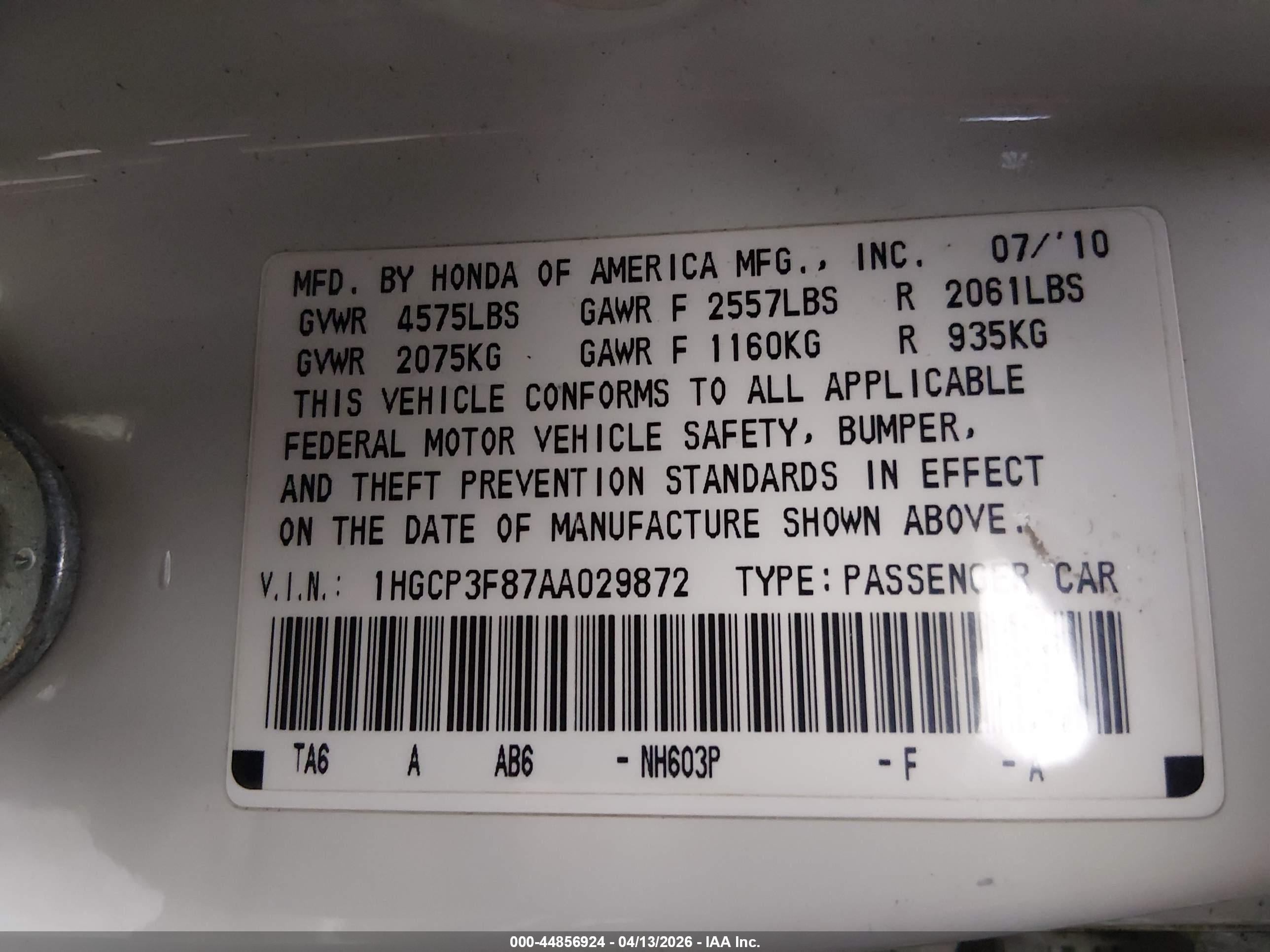 HONDA ACCORD image 9