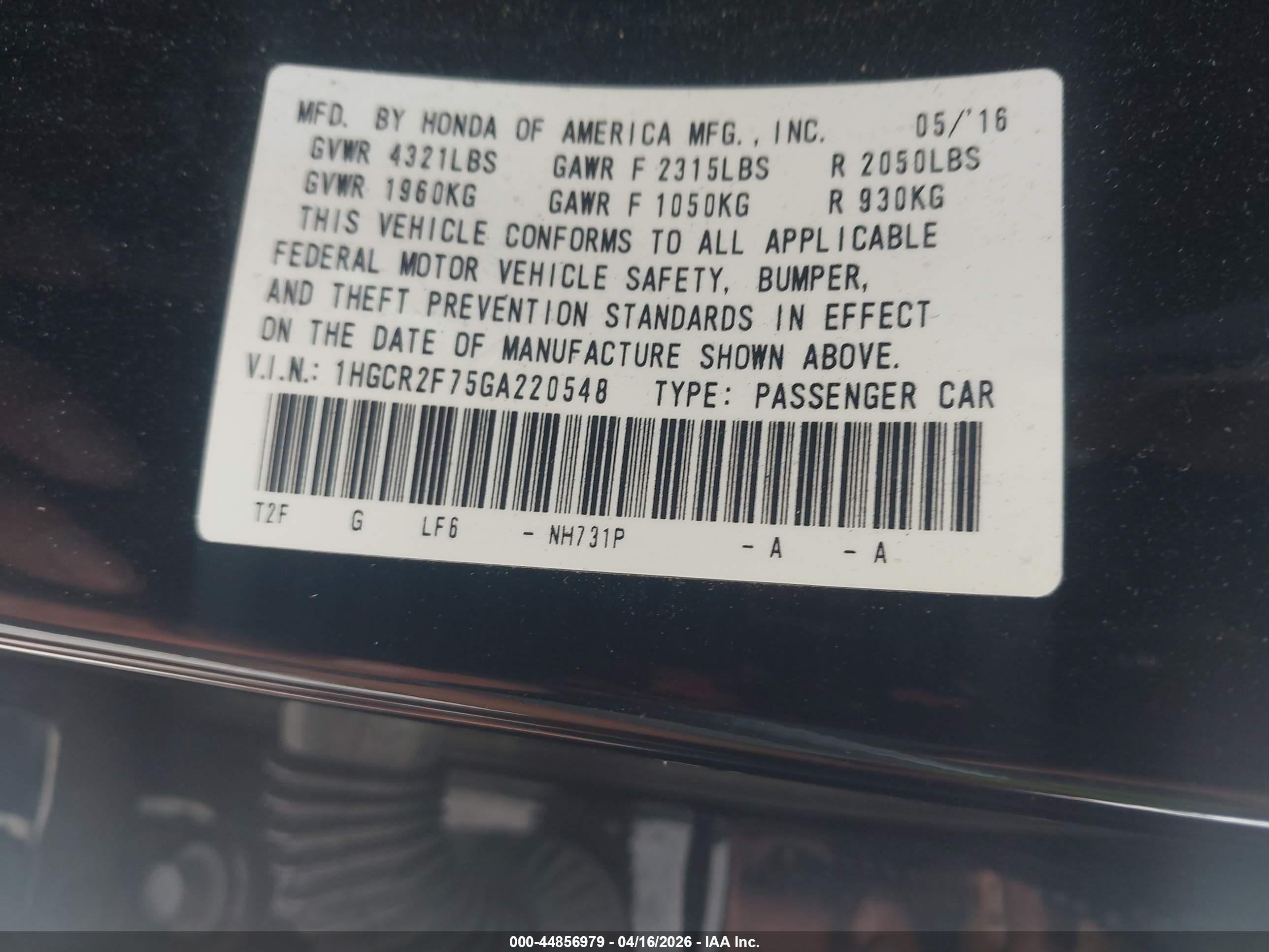 HONDA ACCORD image 9