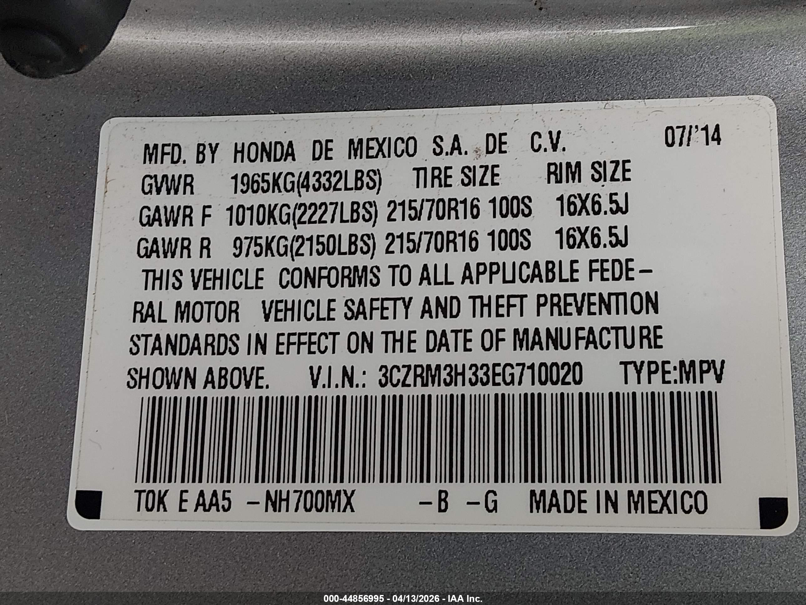 HONDA CR-V image 9