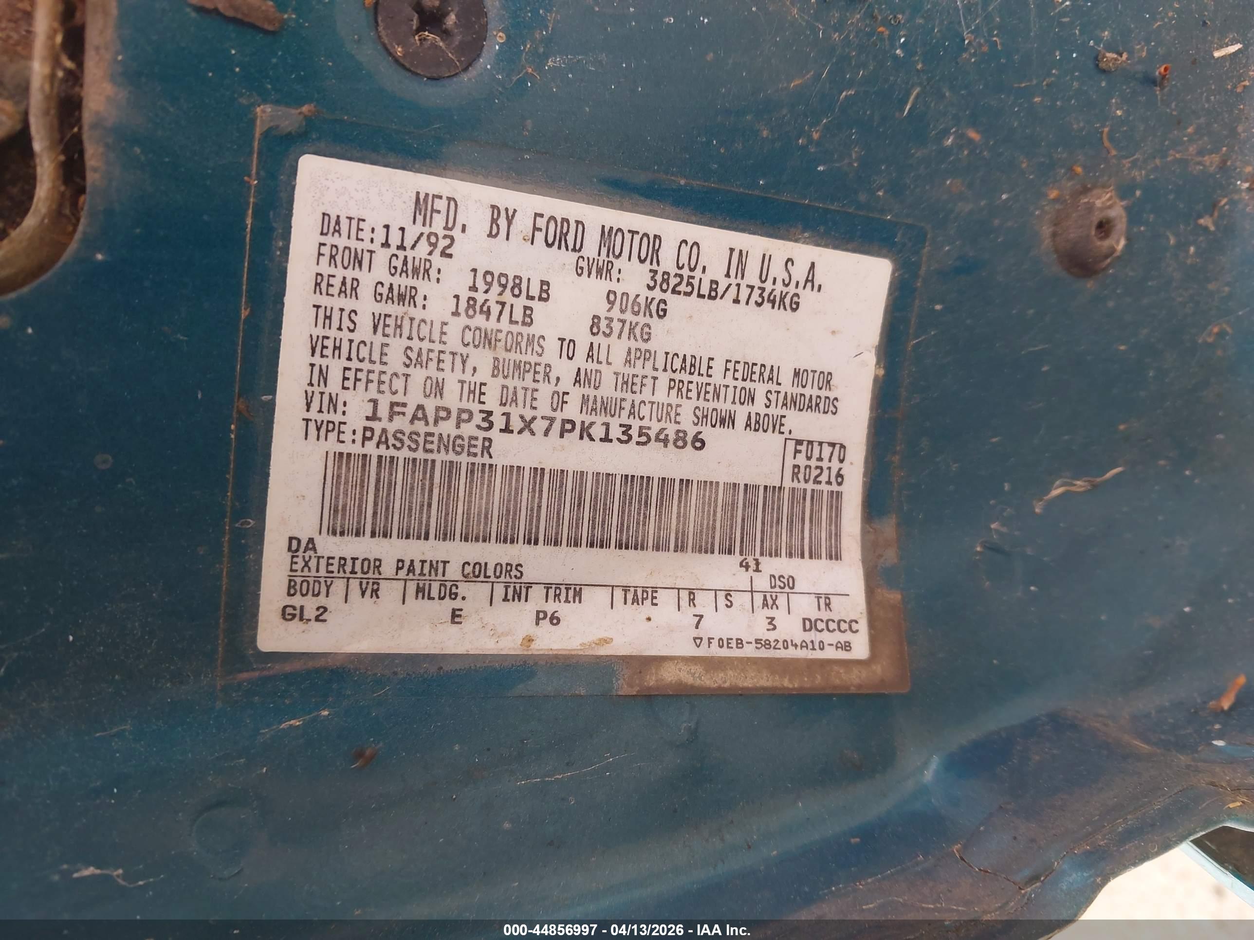 FORD TEMPO image 9