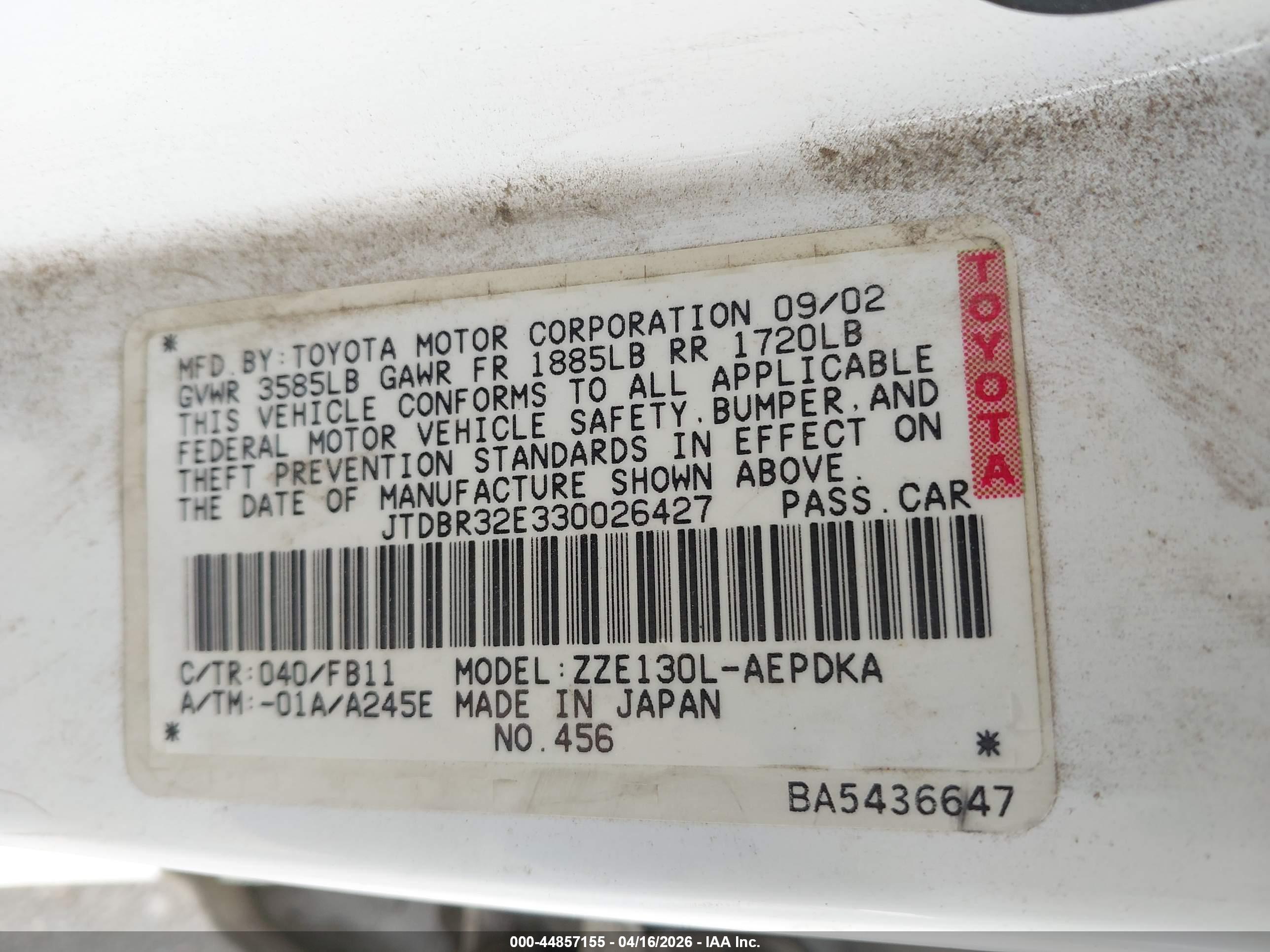 TOYOTA COROLLA image 9