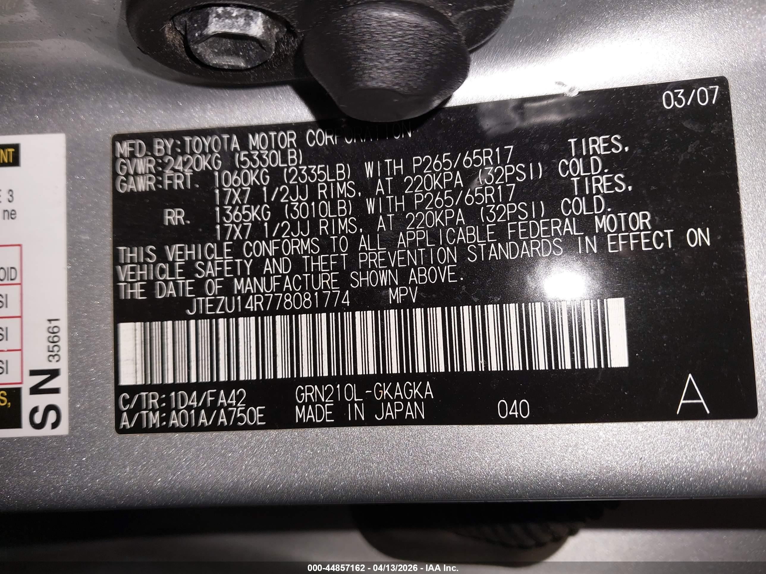TOYOTA 4RUNNER image 9