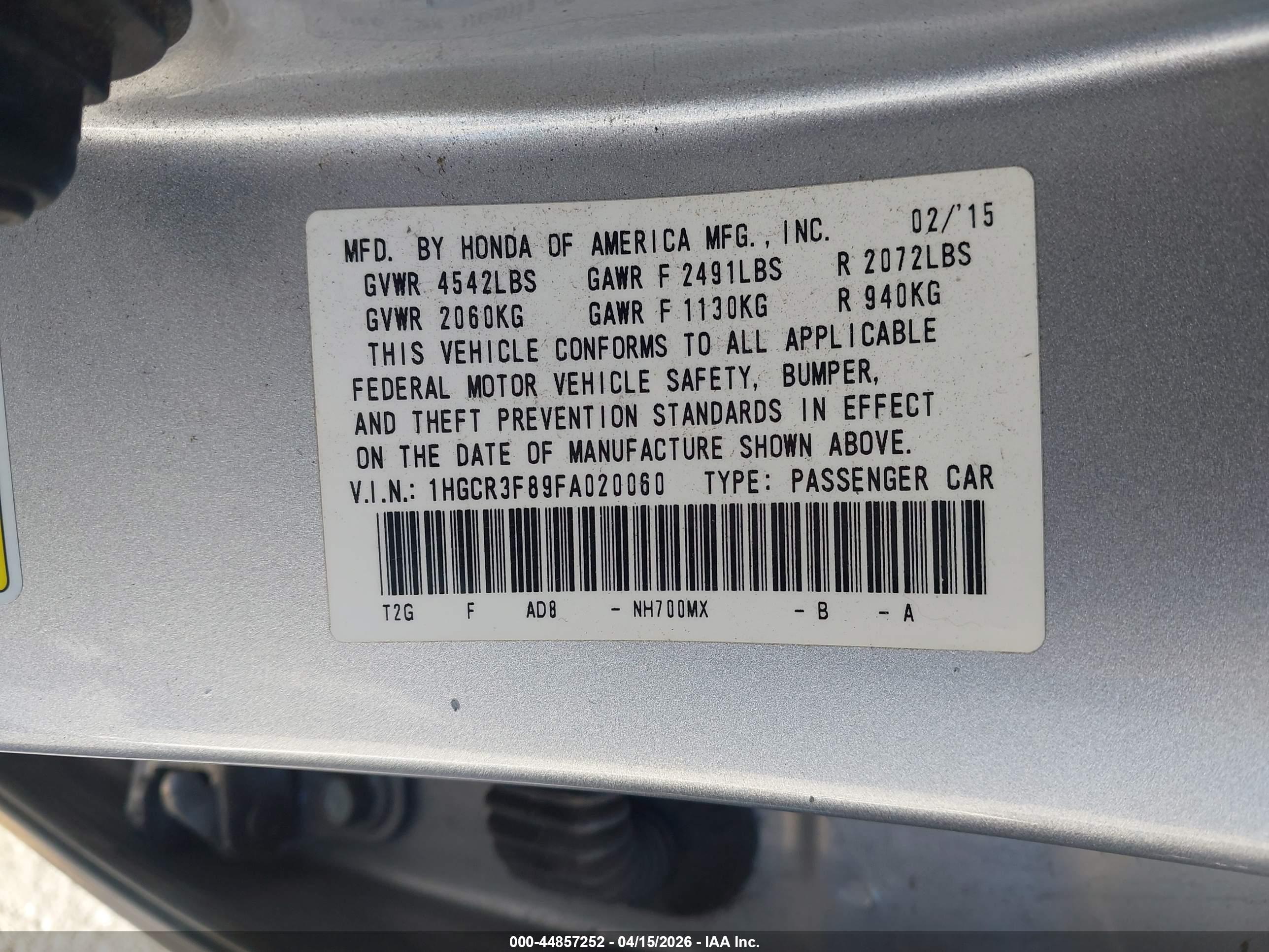 HONDA ACCORD image 9