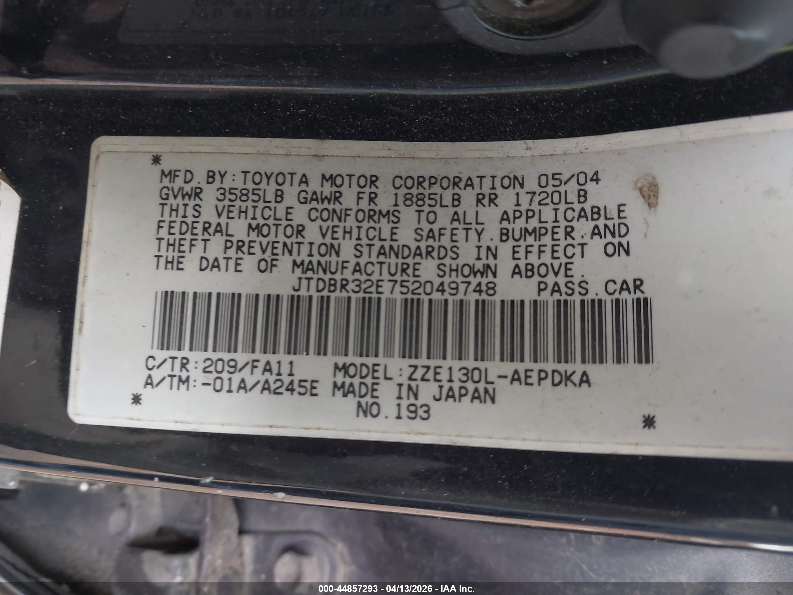 TOYOTA COROLLA image 9