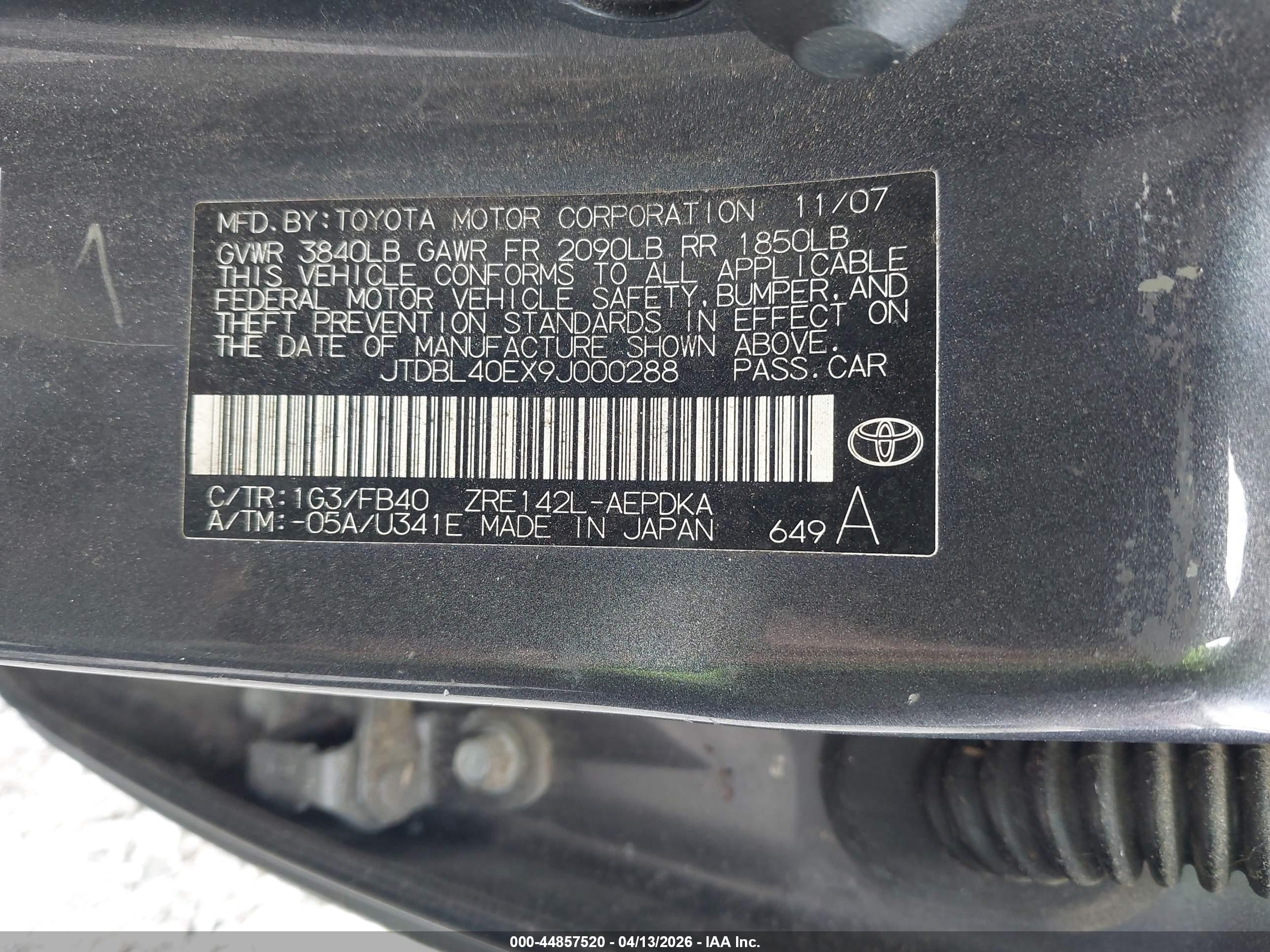 TOYOTA COROLLA image 9