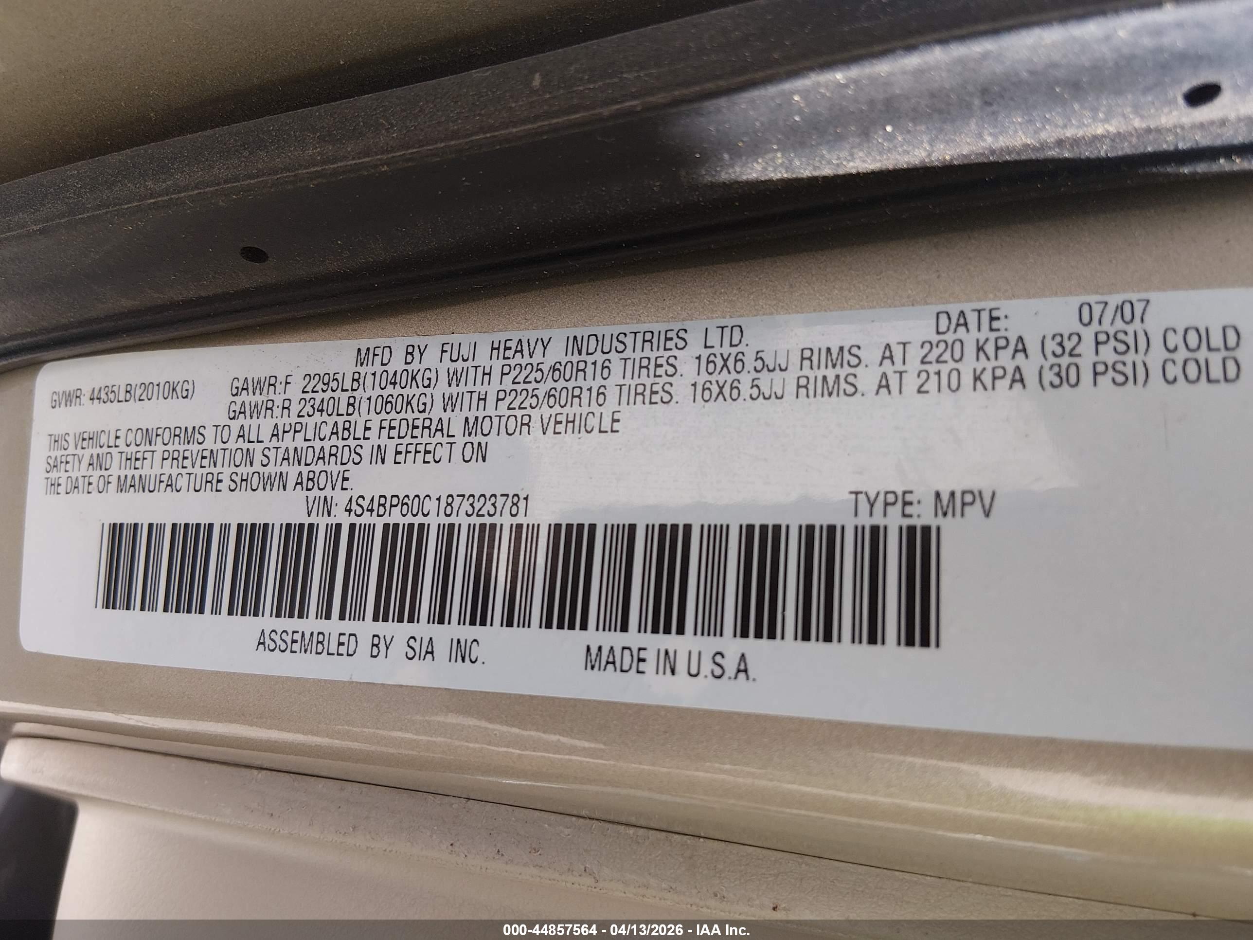 SUBARU OUTBACK image 9