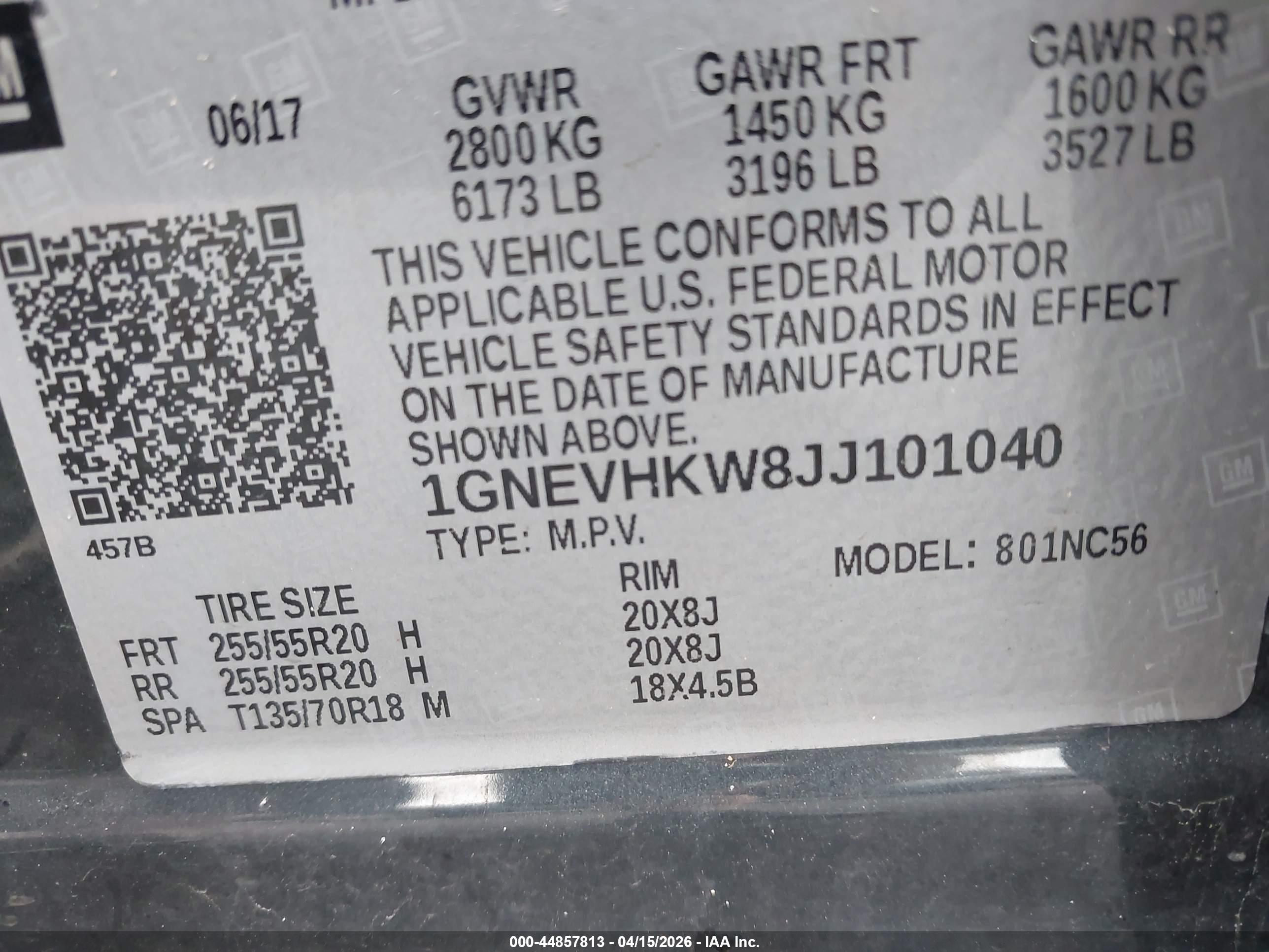 CHEVROLET TRAVERSE image 9