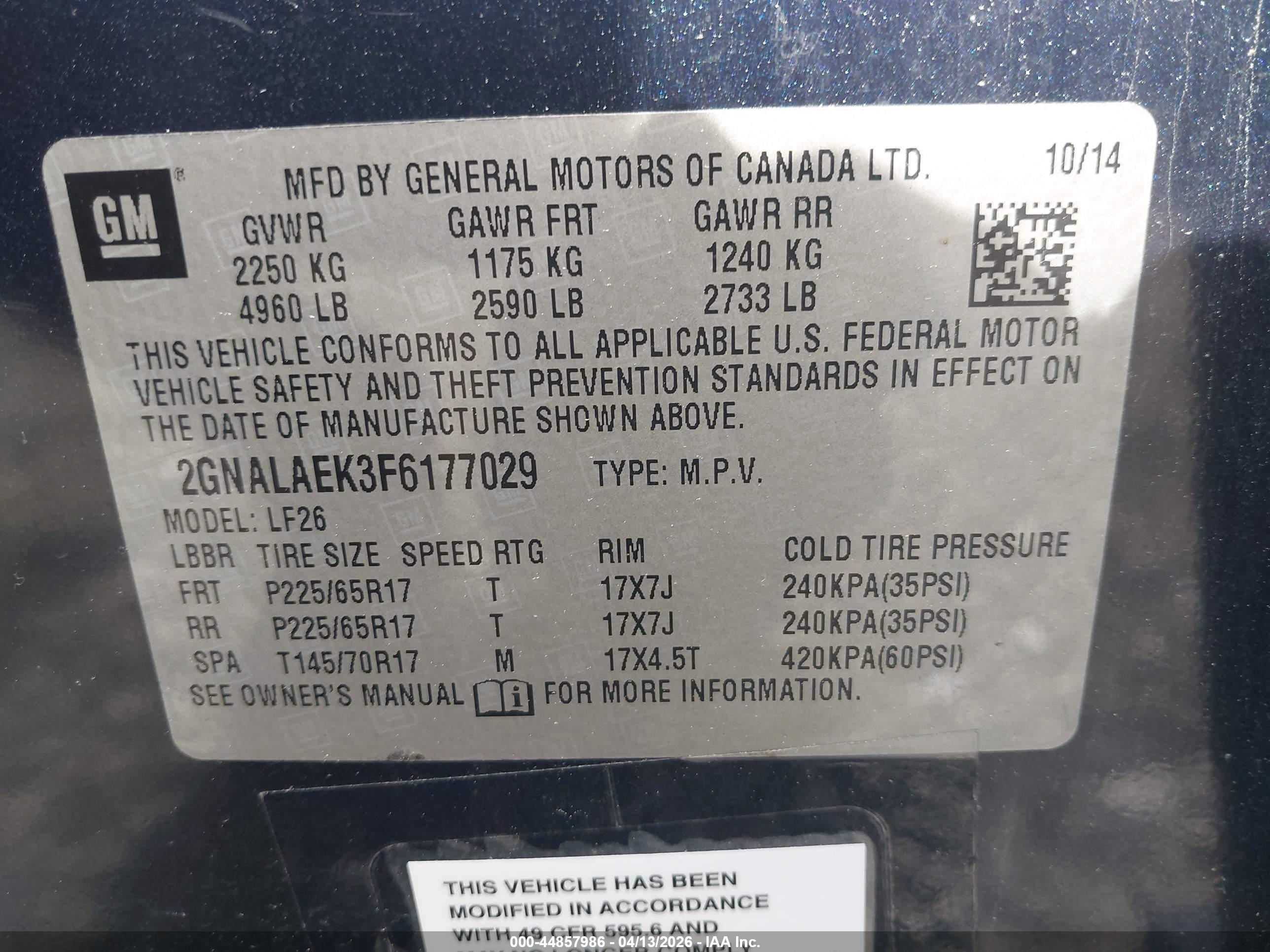 CHEVROLET EQUINOX image 9