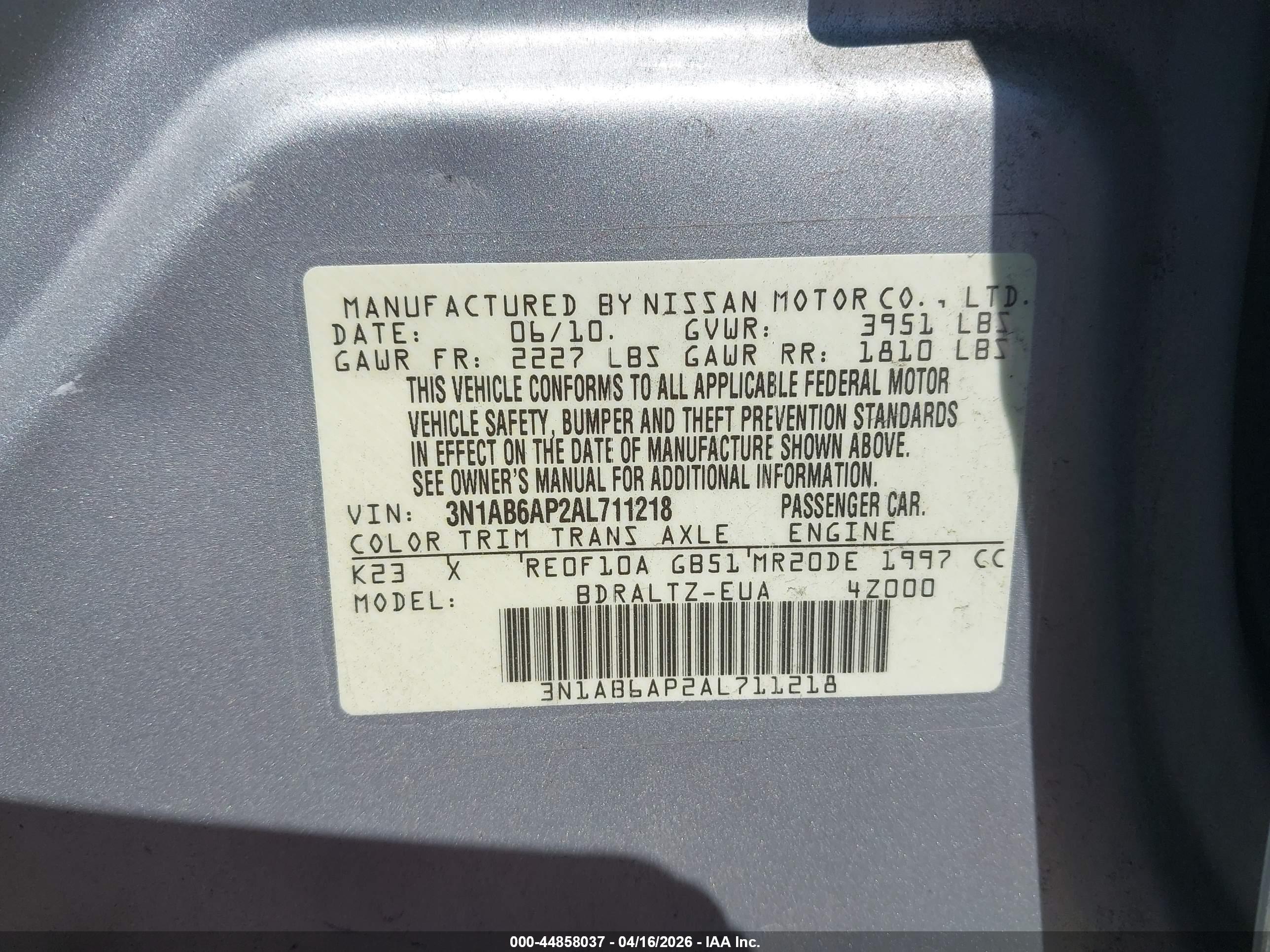 NISSAN SENTRA image 9
