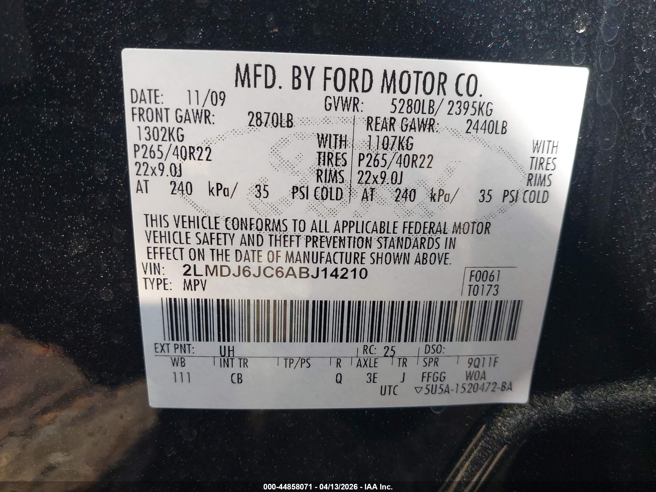 LINCOLN MKX image 9