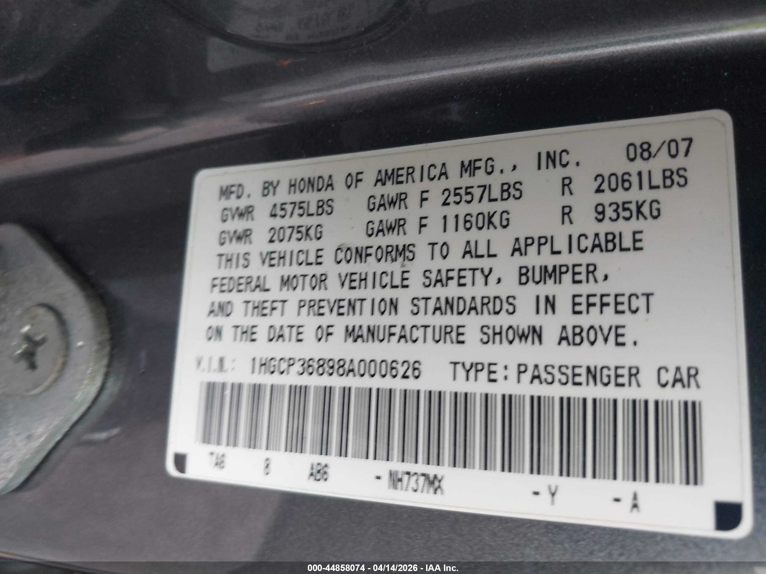 HONDA ACCORD image 9