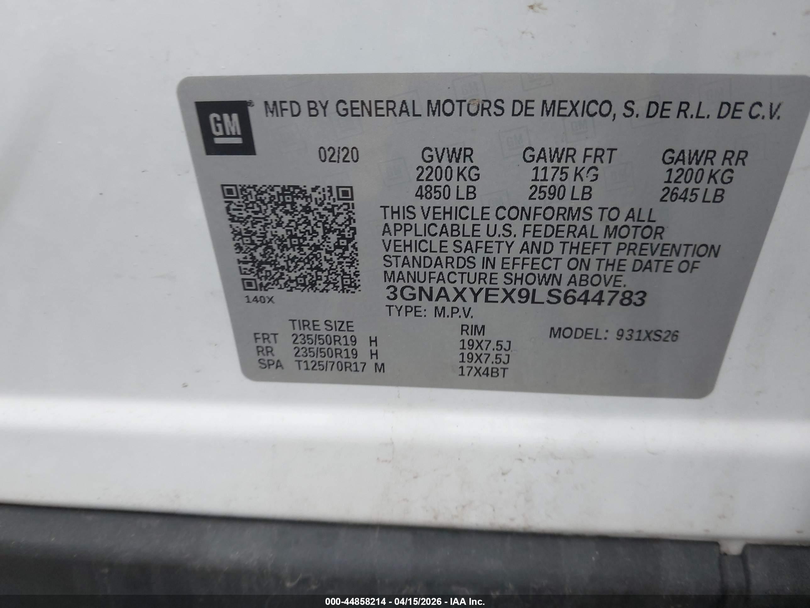 CHEVROLET EQUINOX image 9
