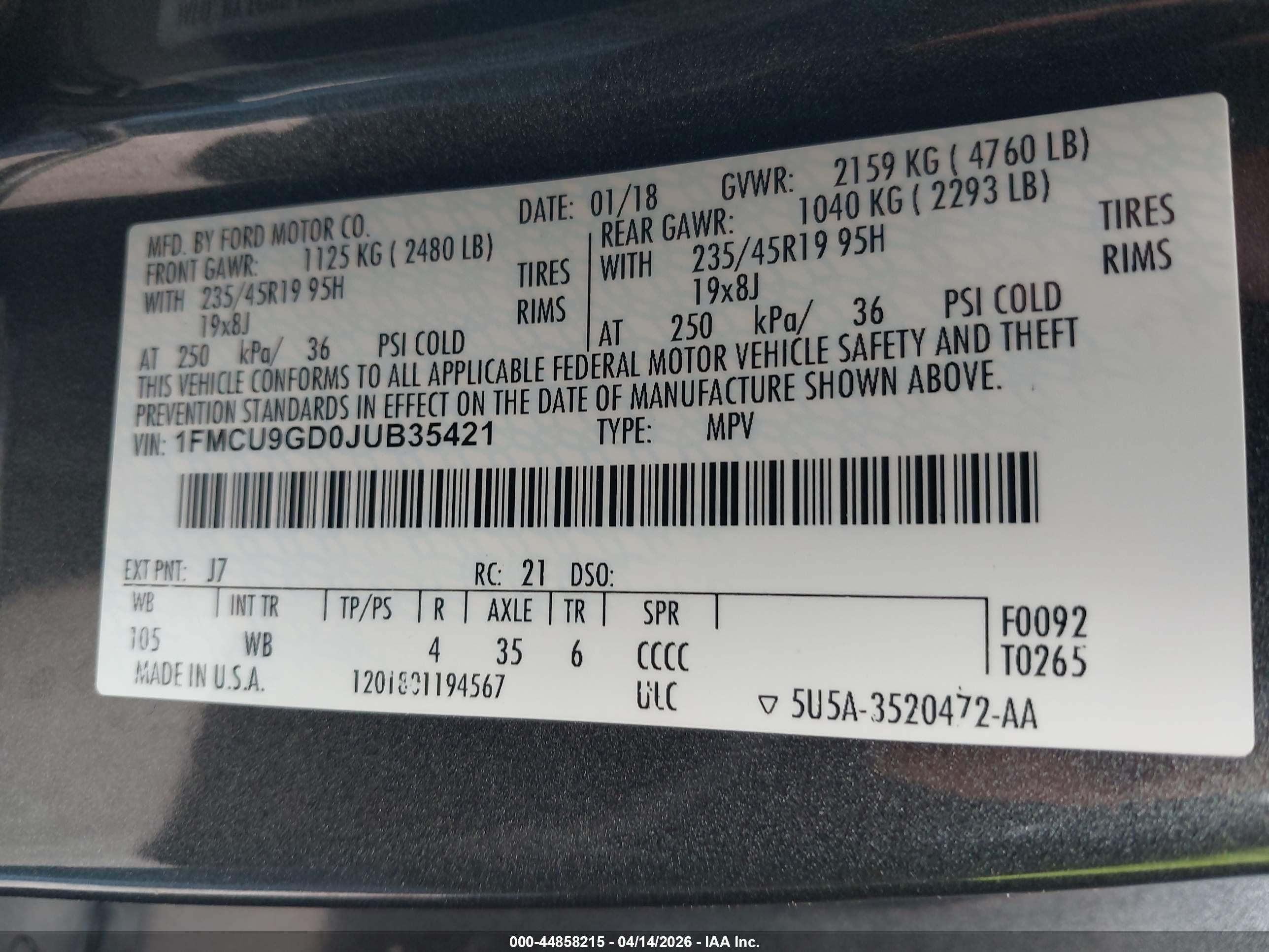FORD ESCAPE image 9