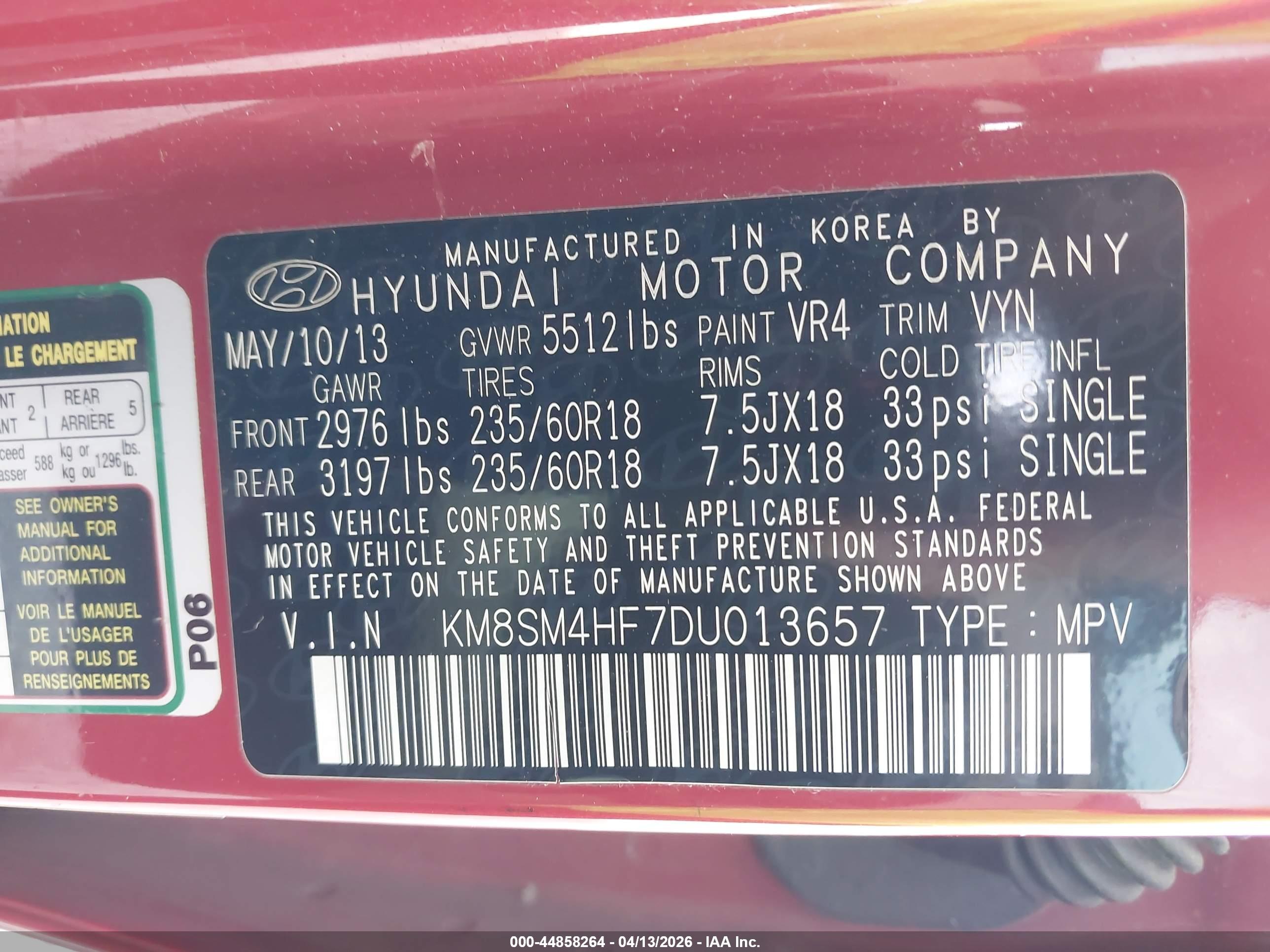 HYUNDAI SANTA image 9