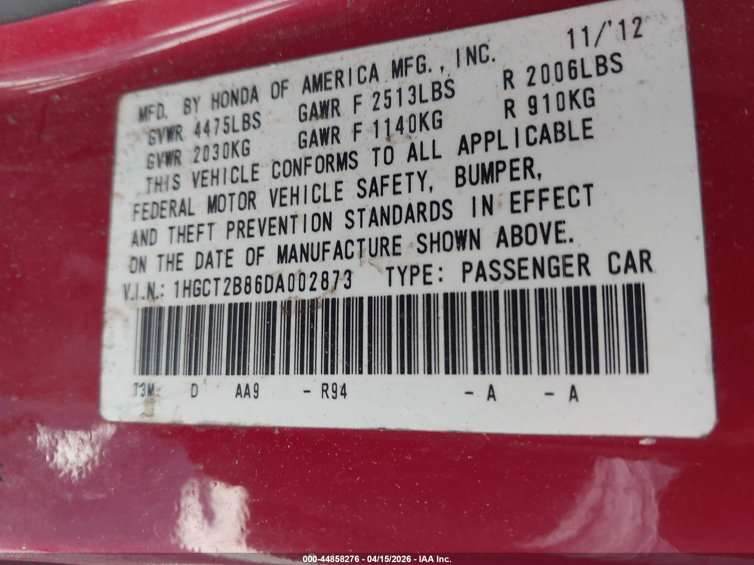 HONDA ACCORD image 9