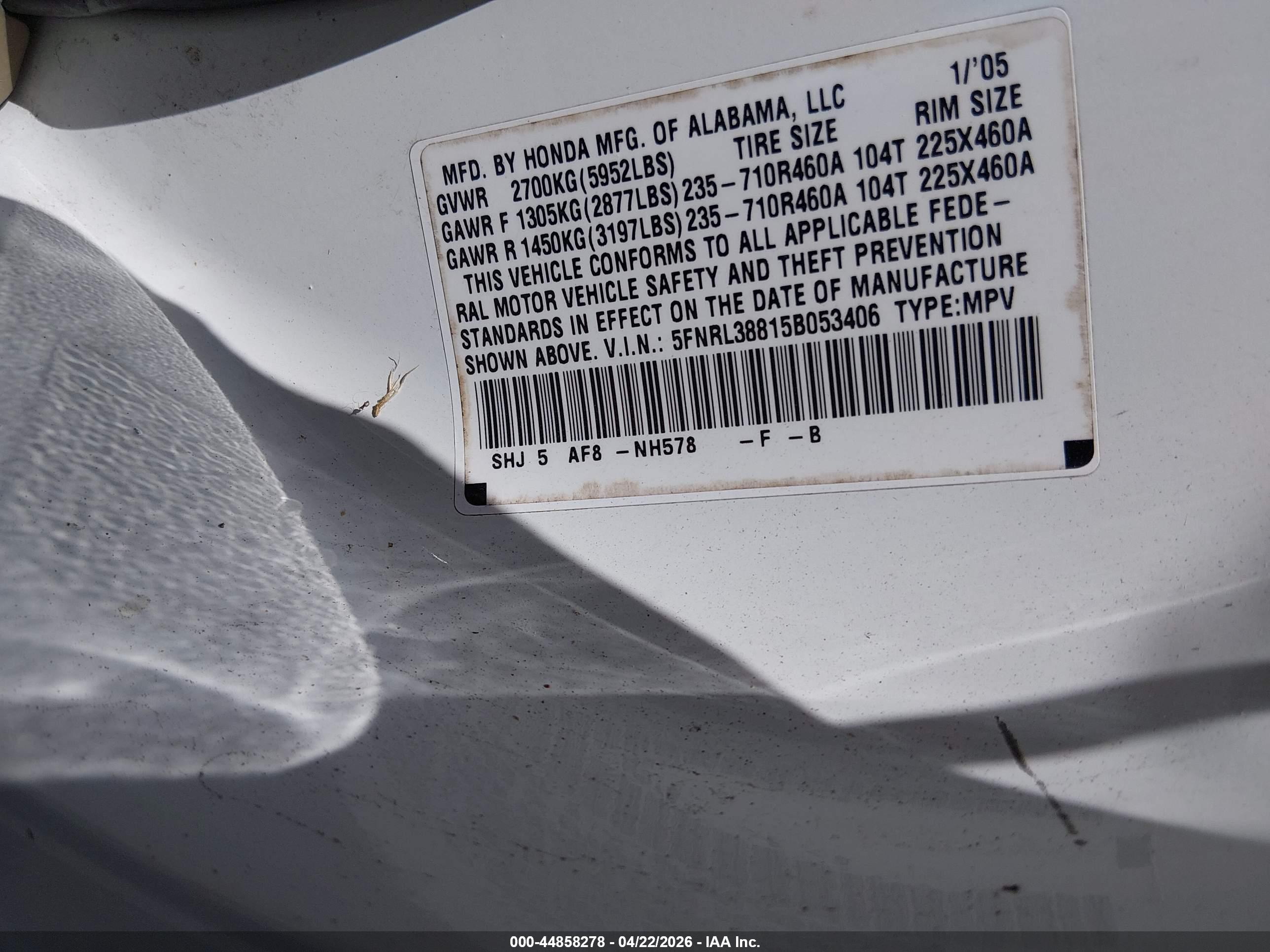 HONDA ODYSSEY image 9