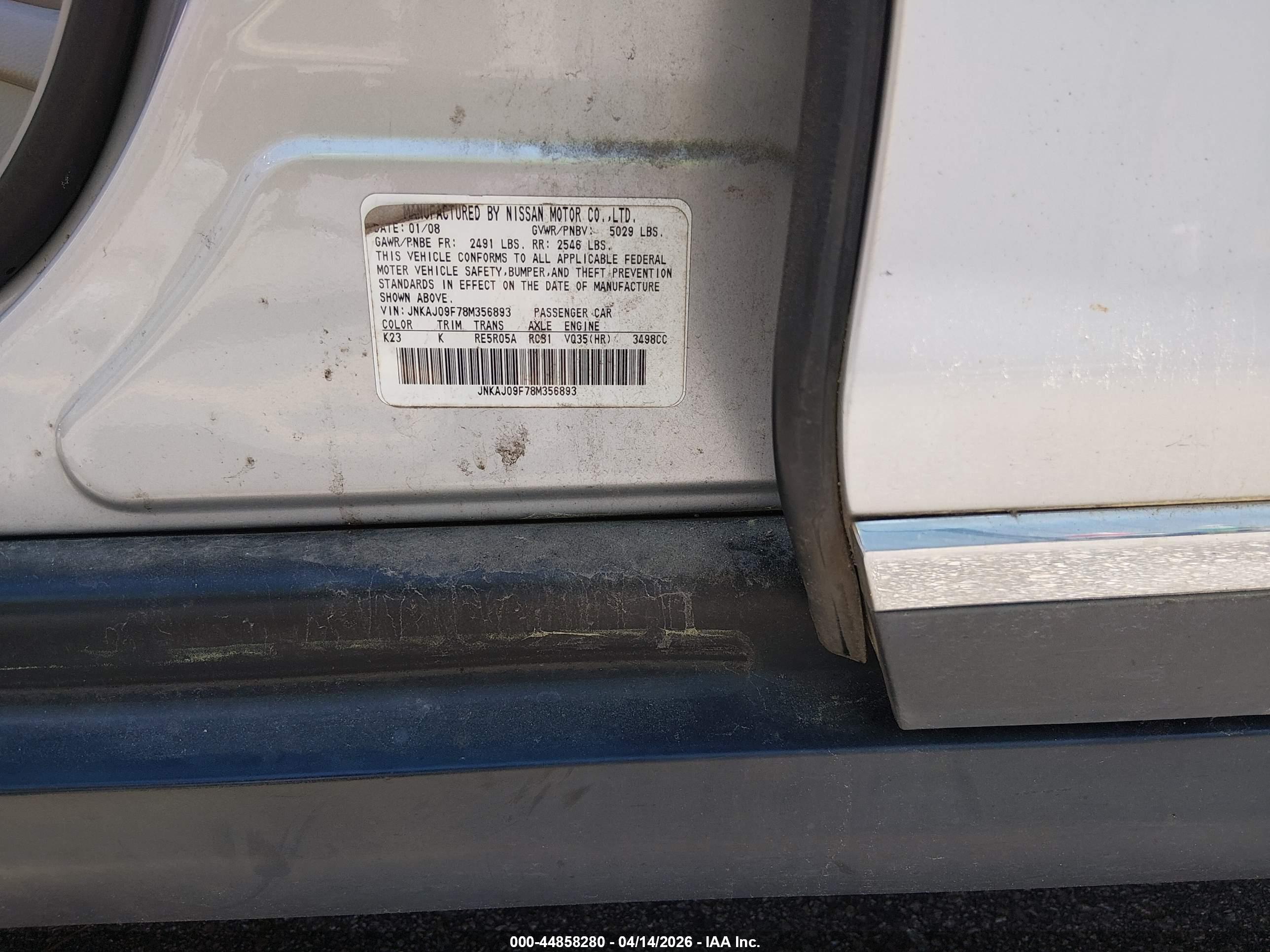 INFINITI EX35 image 9