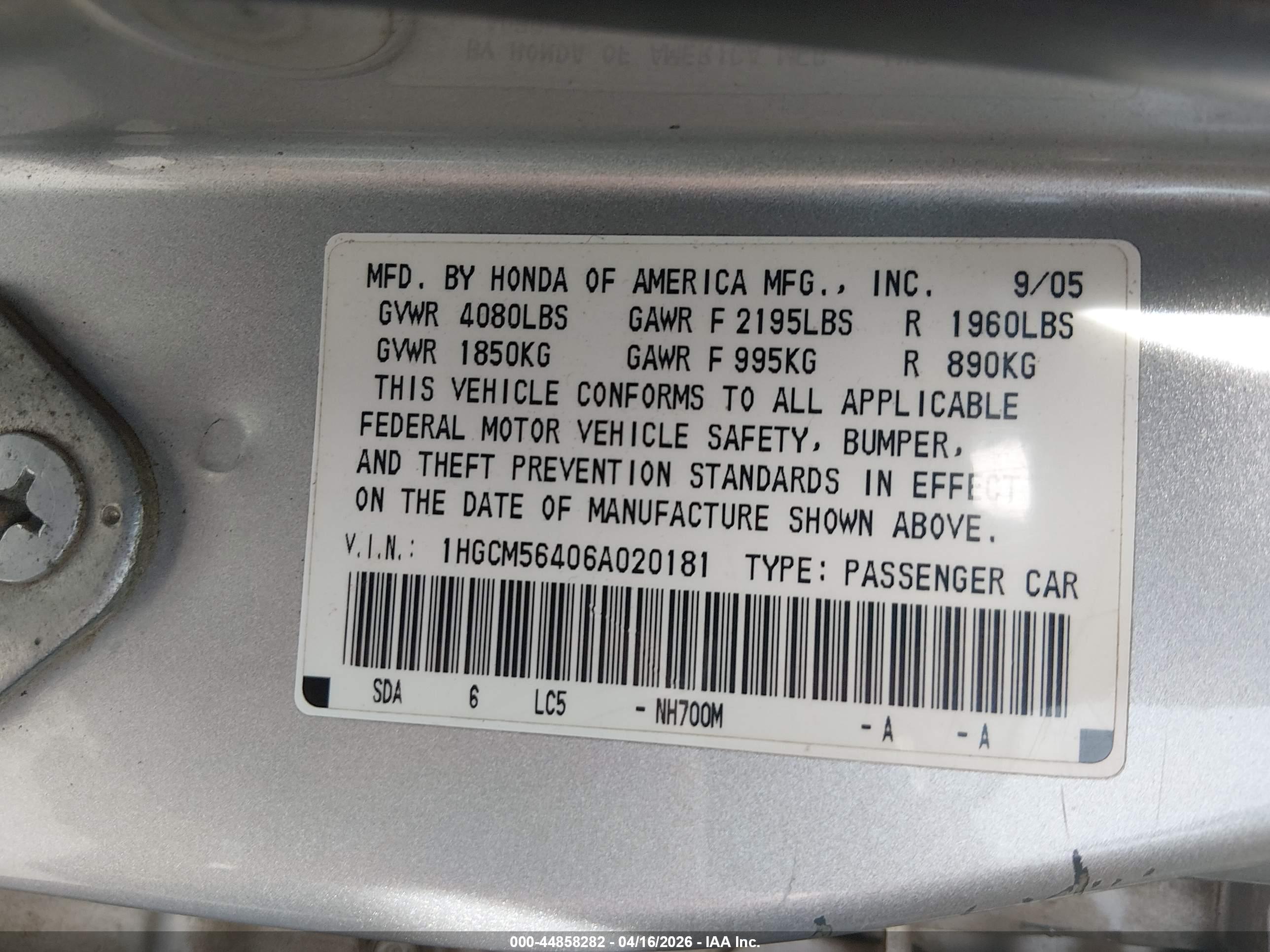 HONDA ACCORD image 9