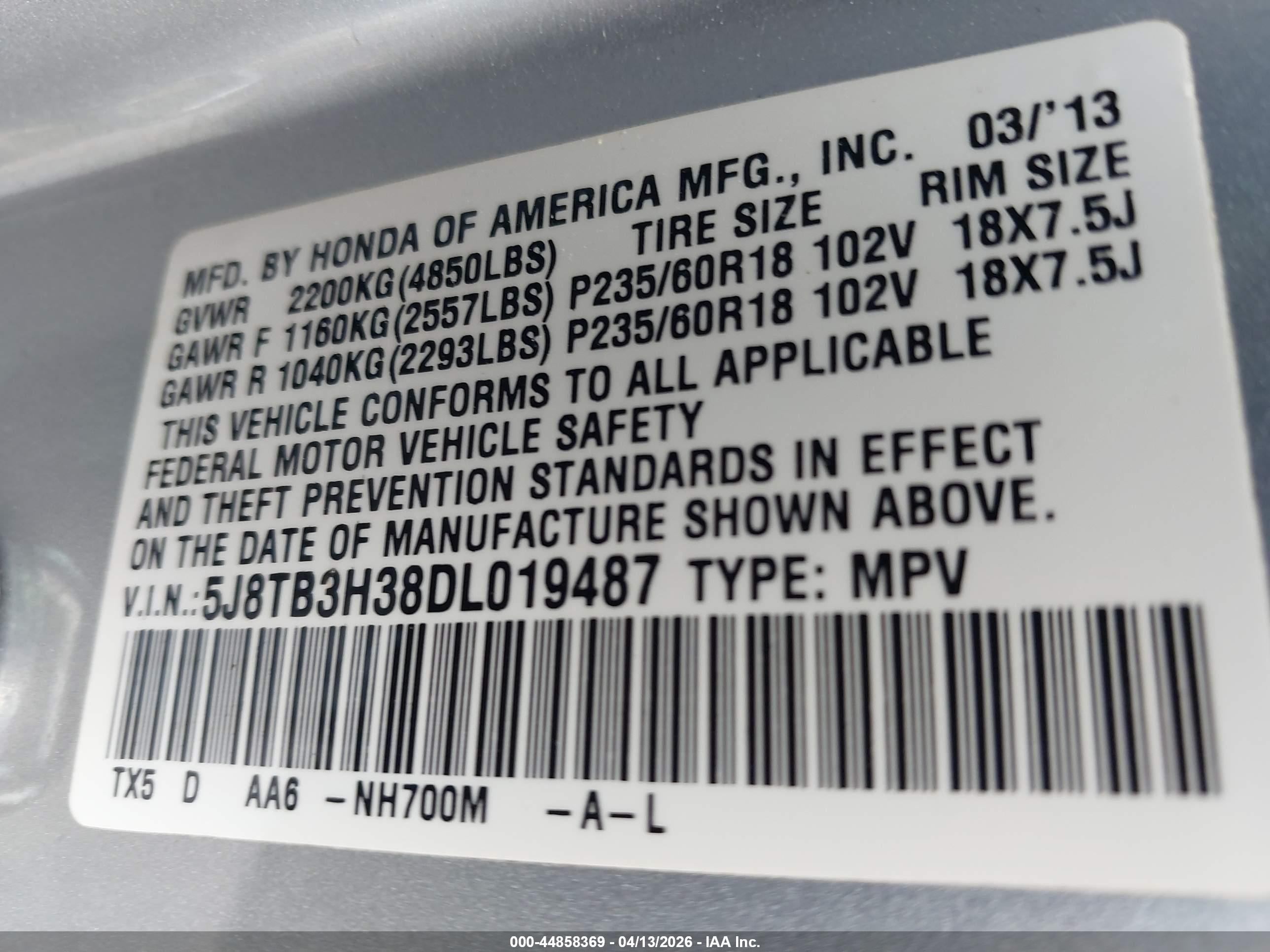 ACURA RDX image 9