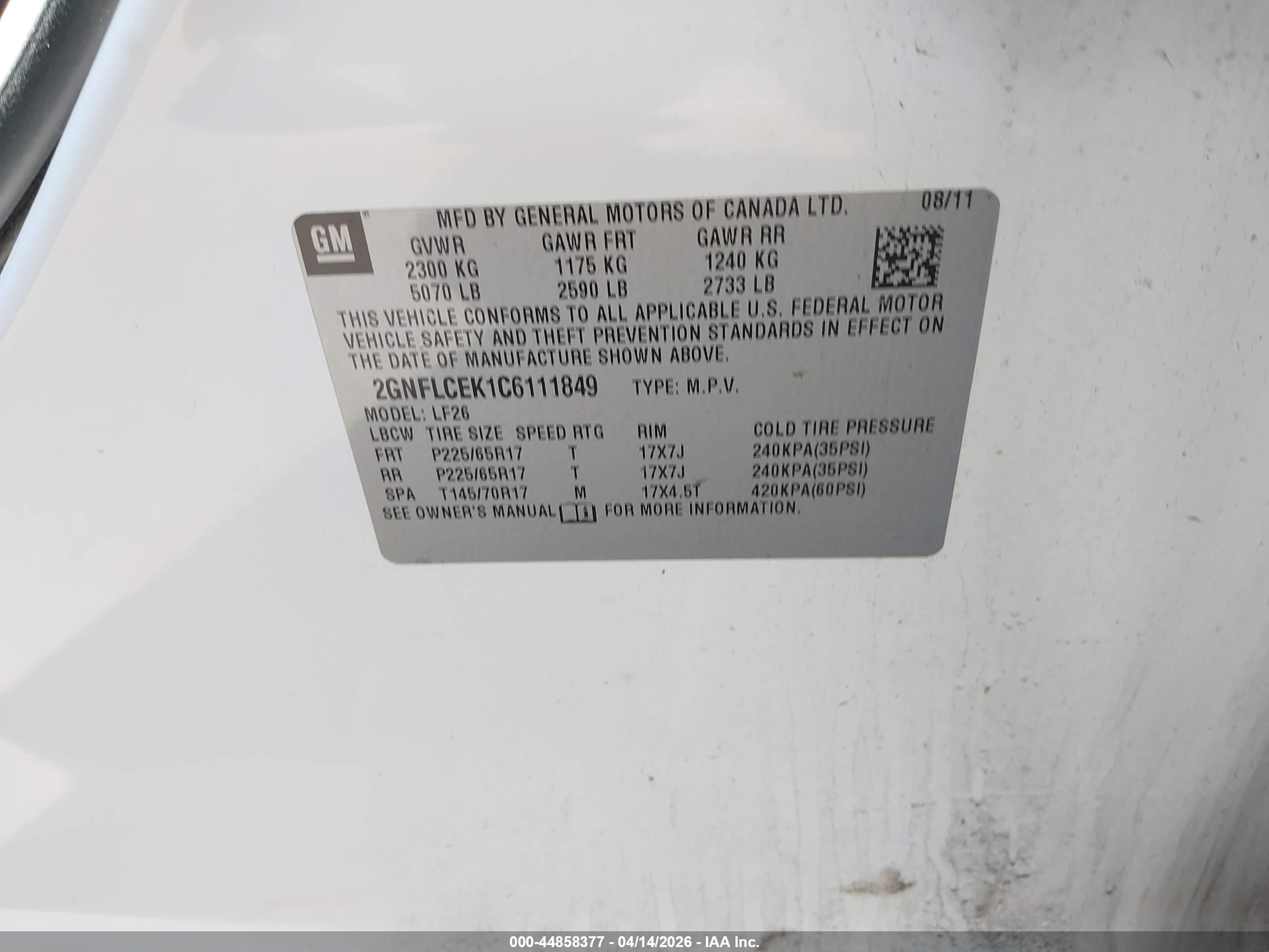 CHEVROLET EQUINOX image 9