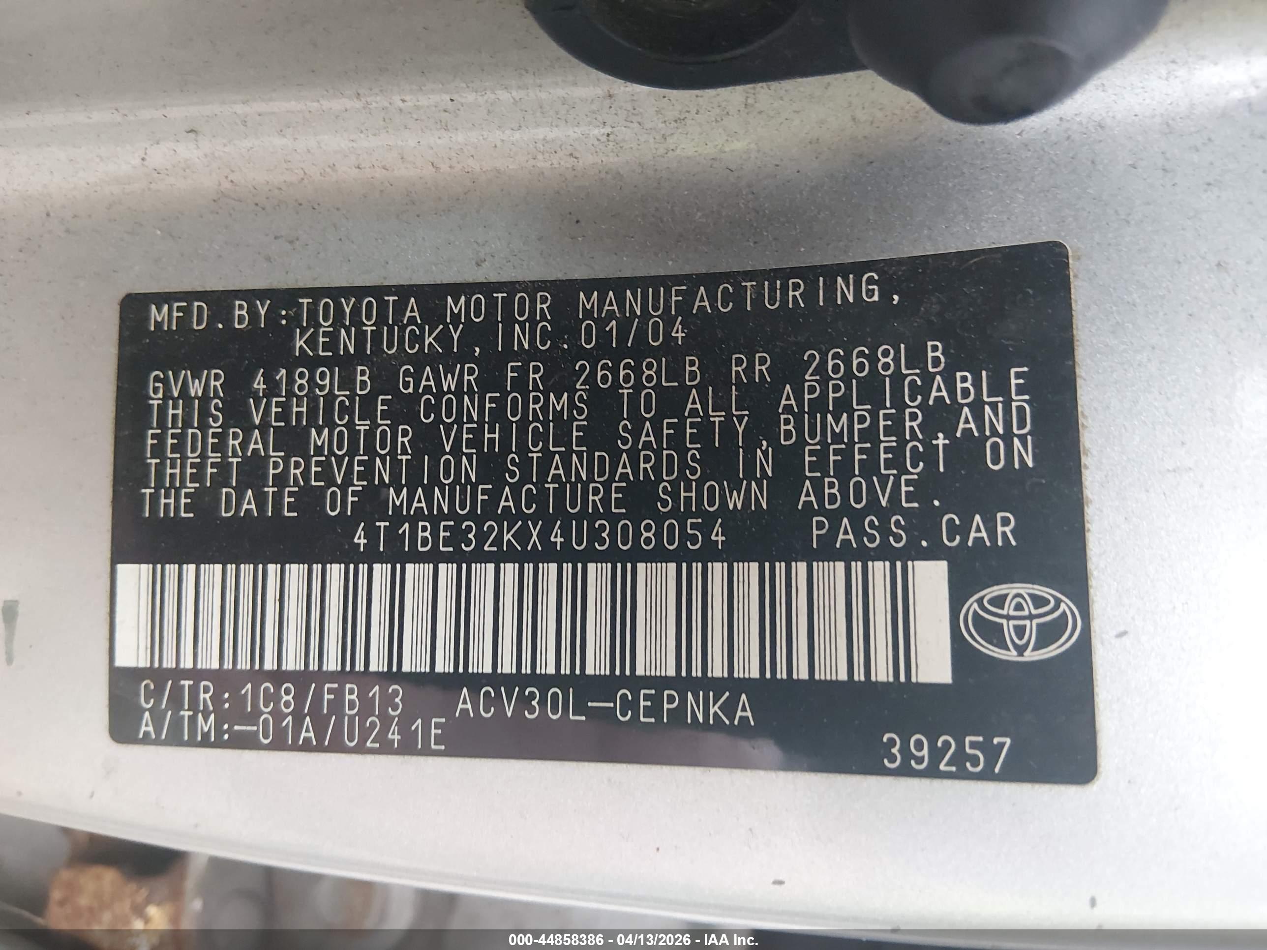 TOYOTA CAMRY image 9