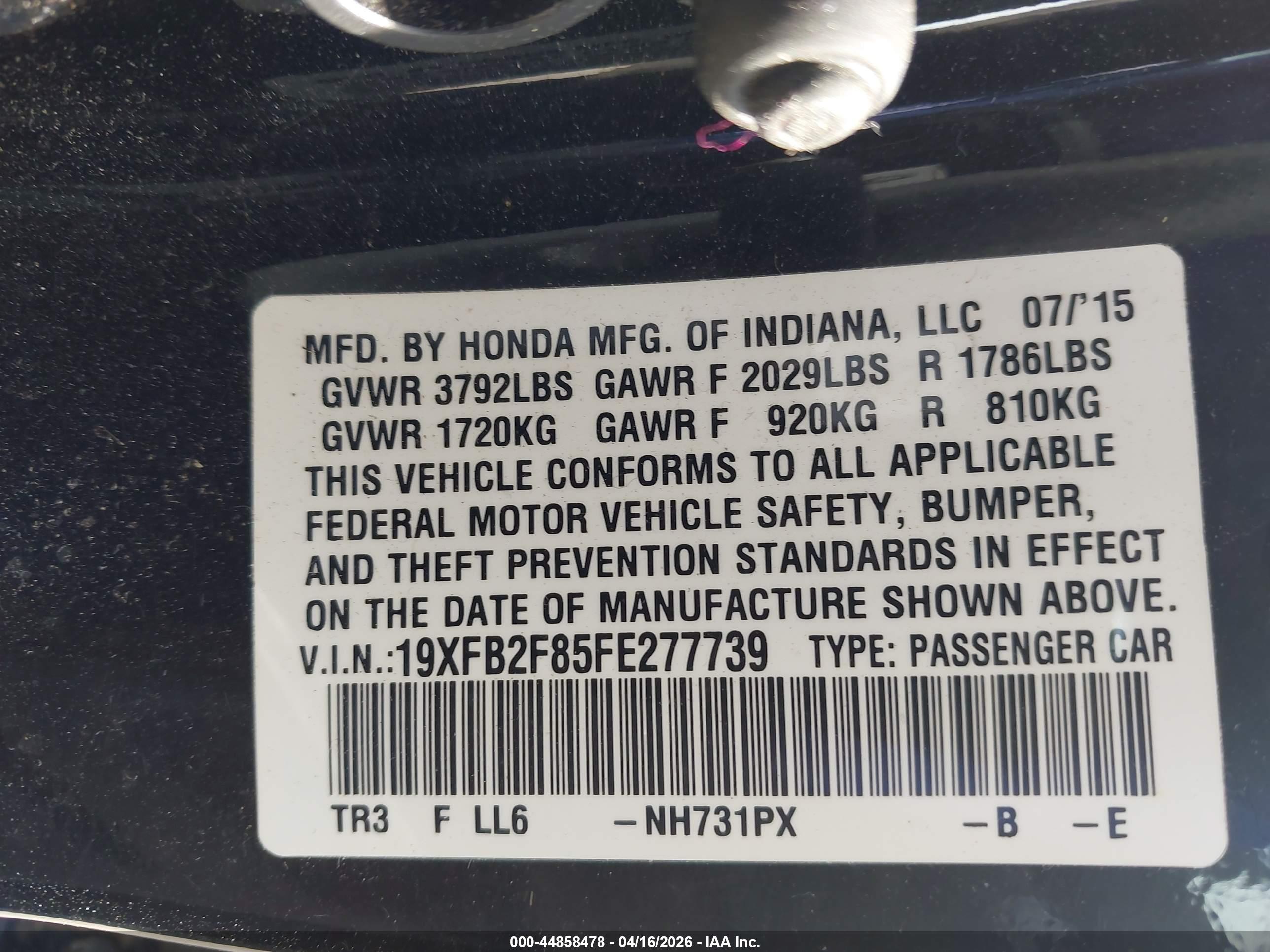 HONDA CIVIC image 9