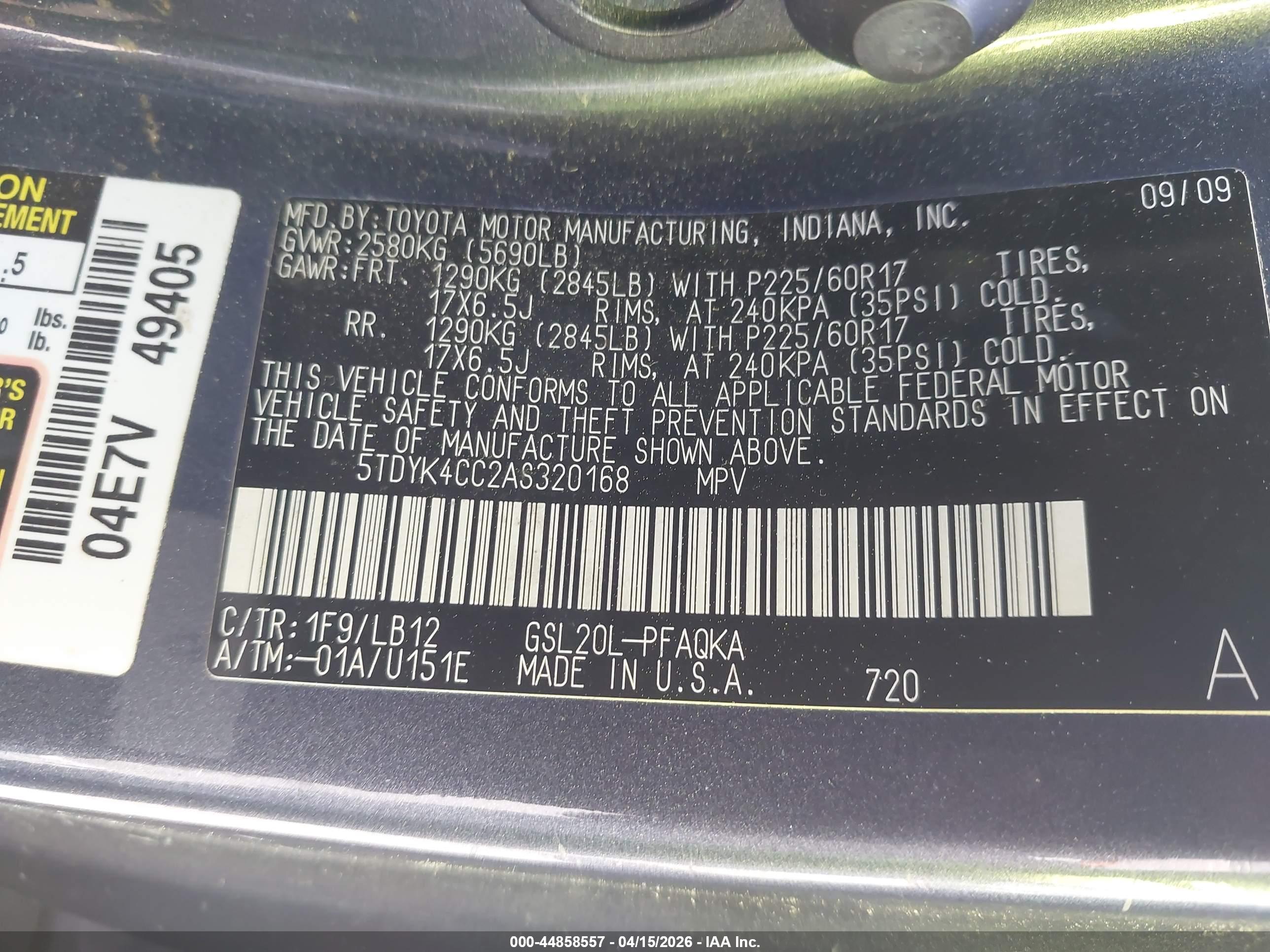 TOYOTA SIENNA image 9