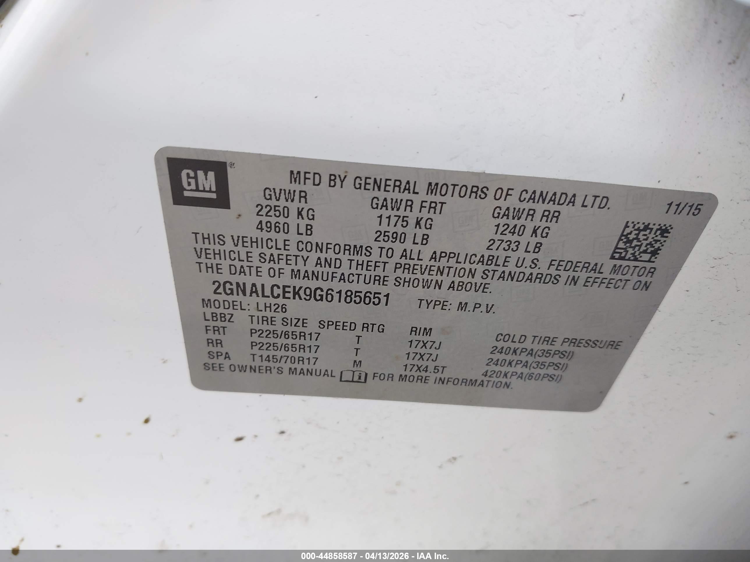 CHEVROLET EQUINOX image 9