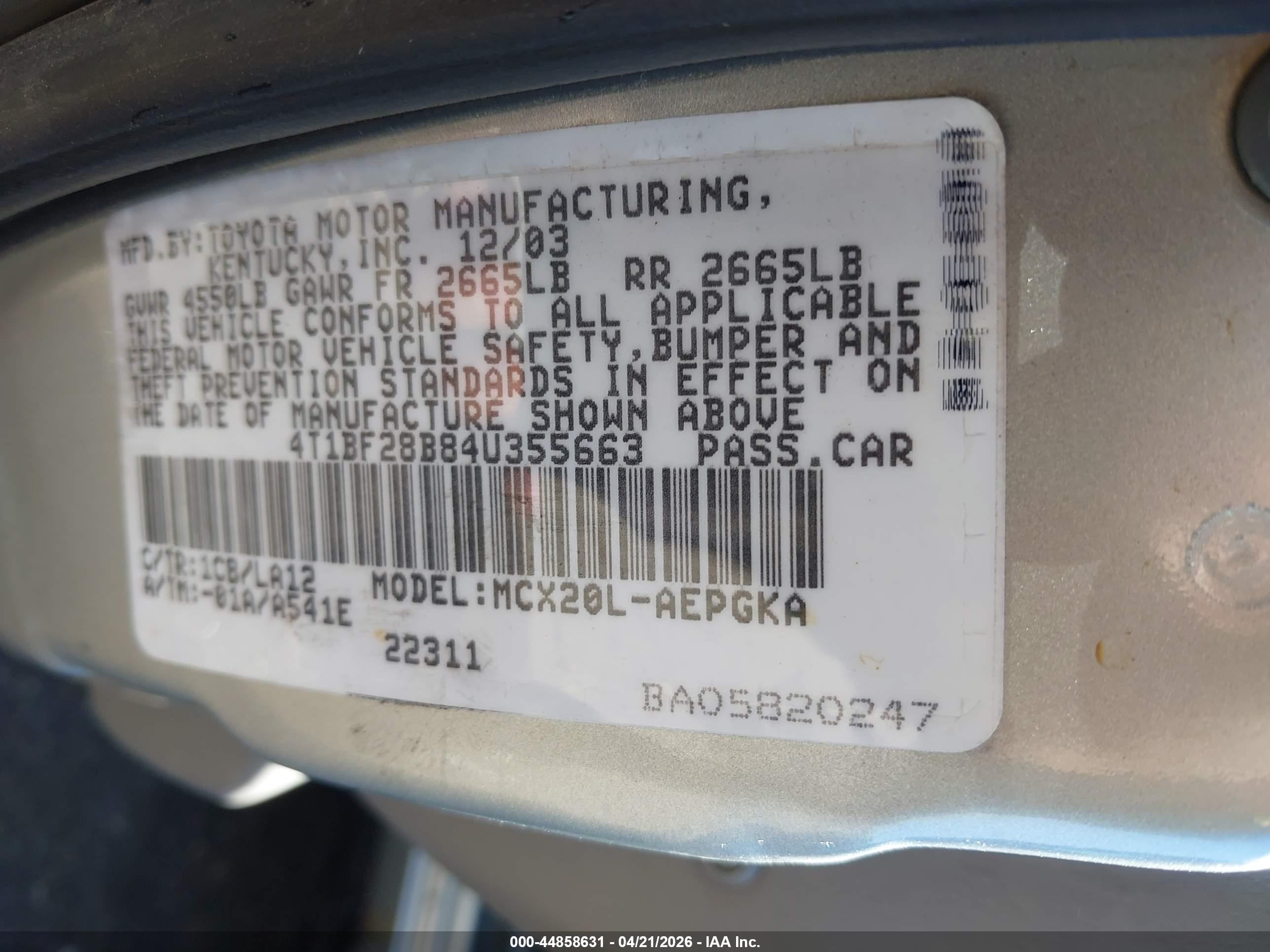 TOYOTA AVALON image 9
