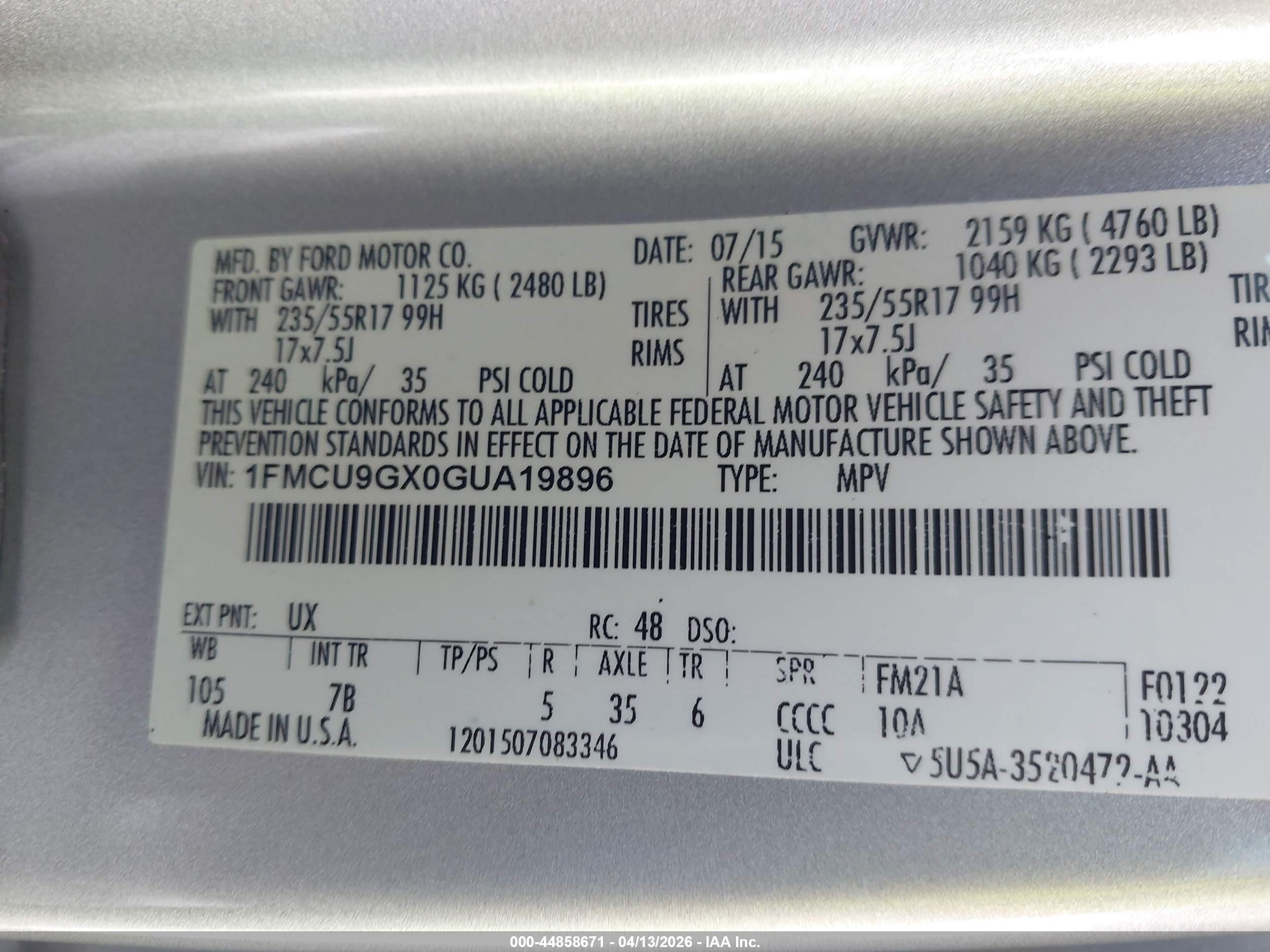 FORD ESCAPE image 9