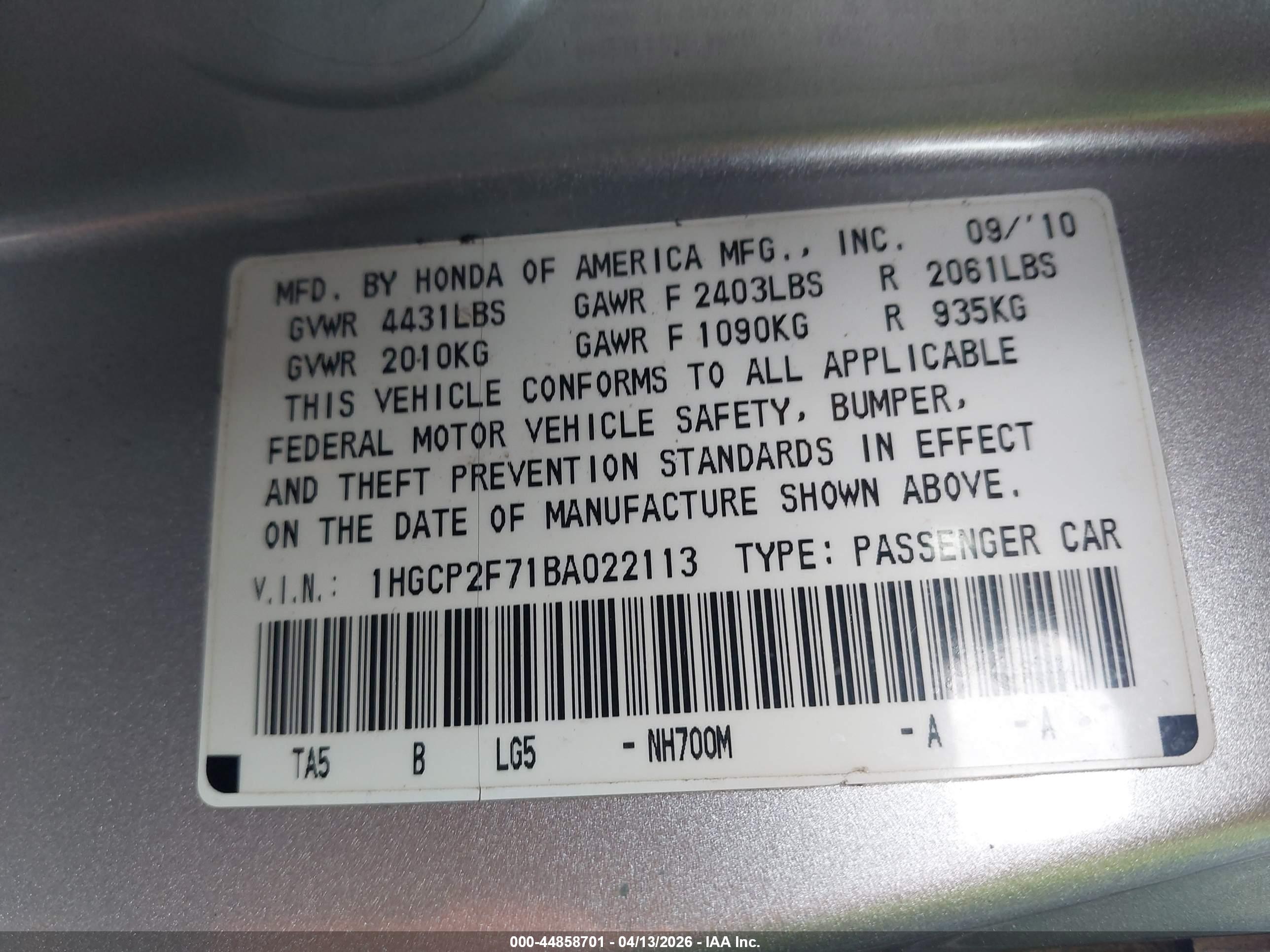 HONDA ACCORD image 9