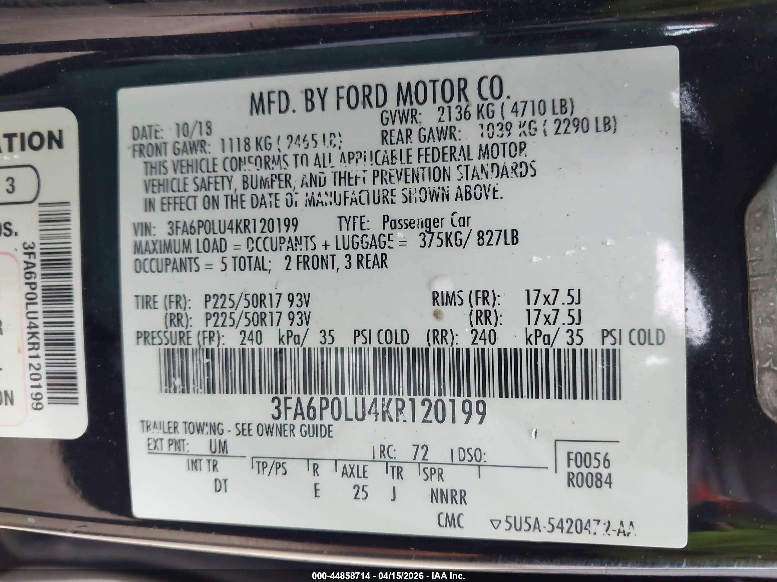 FORD FUSION image 9