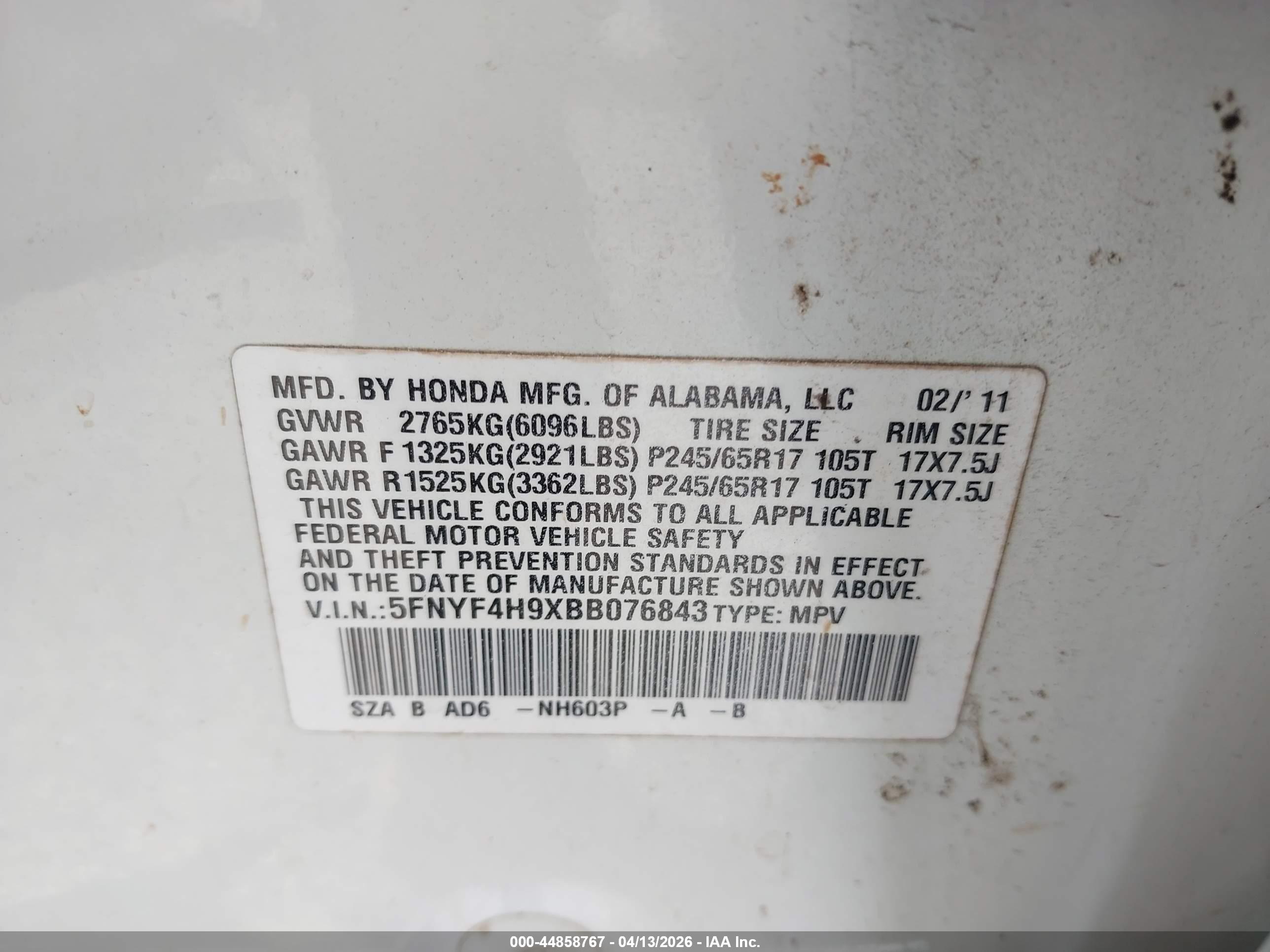 HONDA PILOT image 9