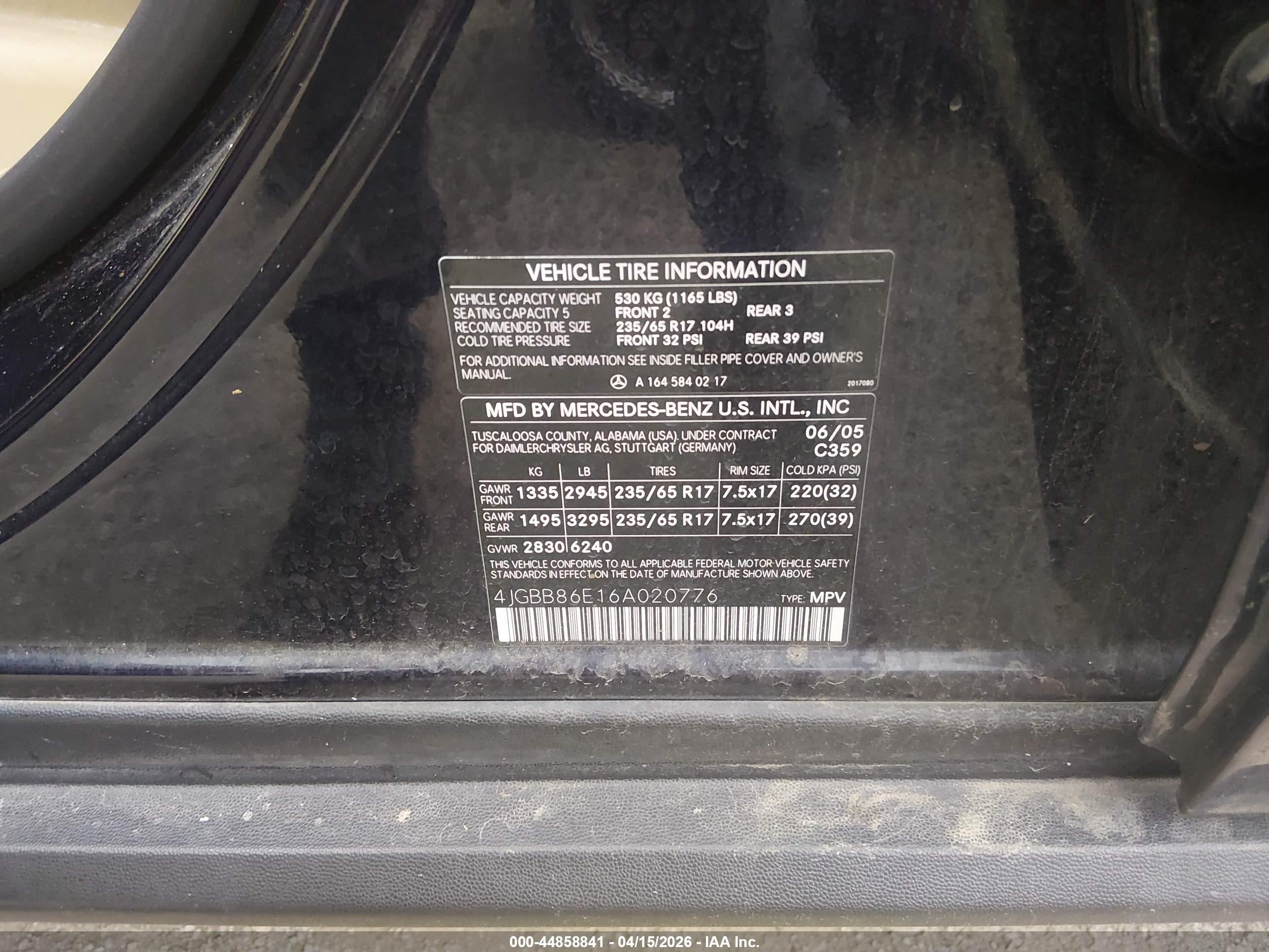 MERCEDES-BENZ ML image 9