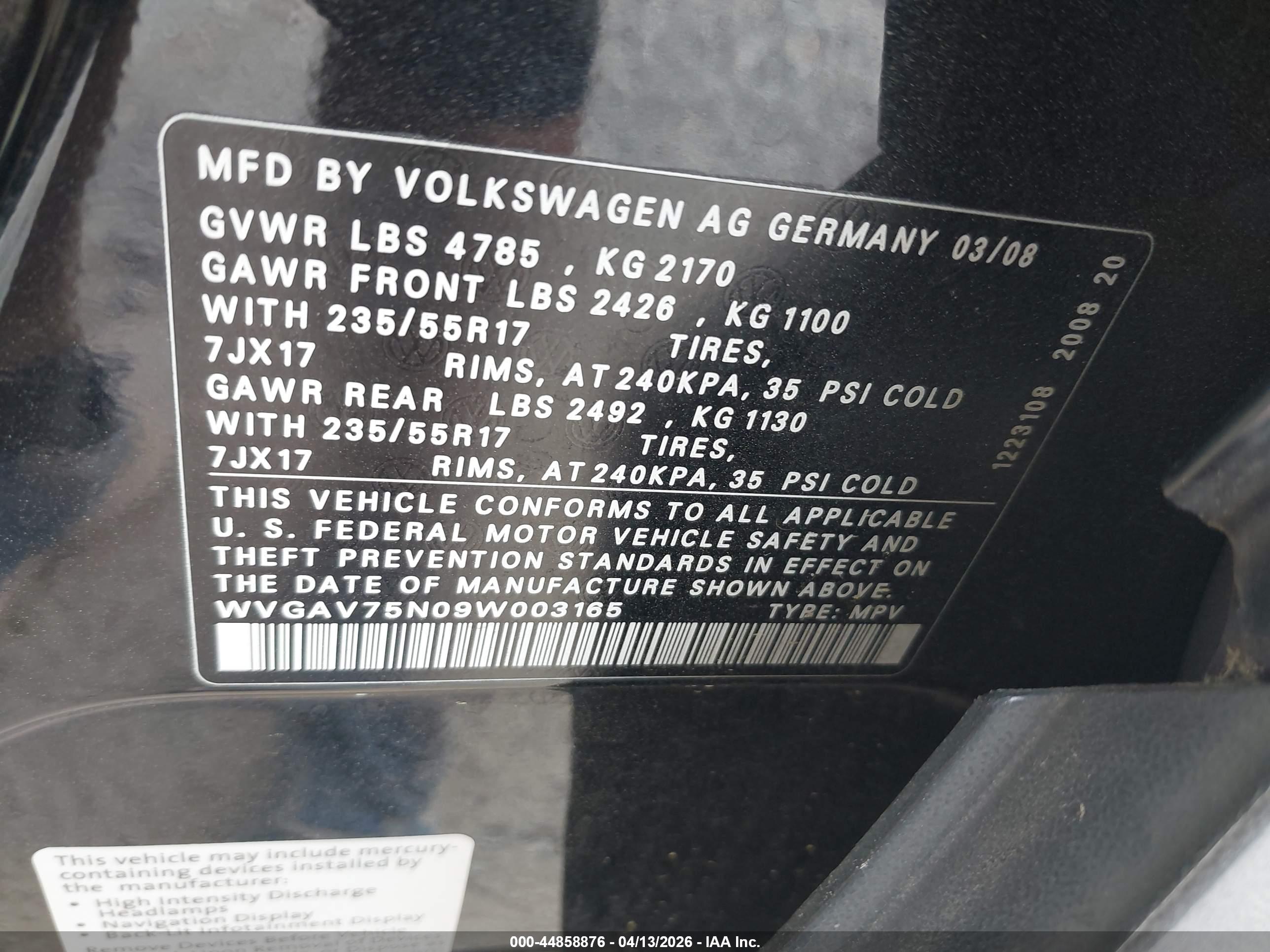 VOLKSWAGEN TIGUAN image 9