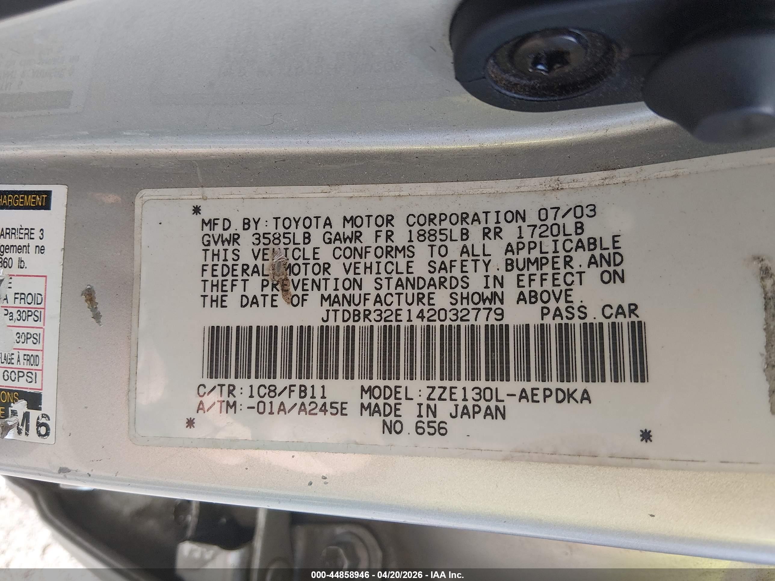 TOYOTA COROLLA image 9