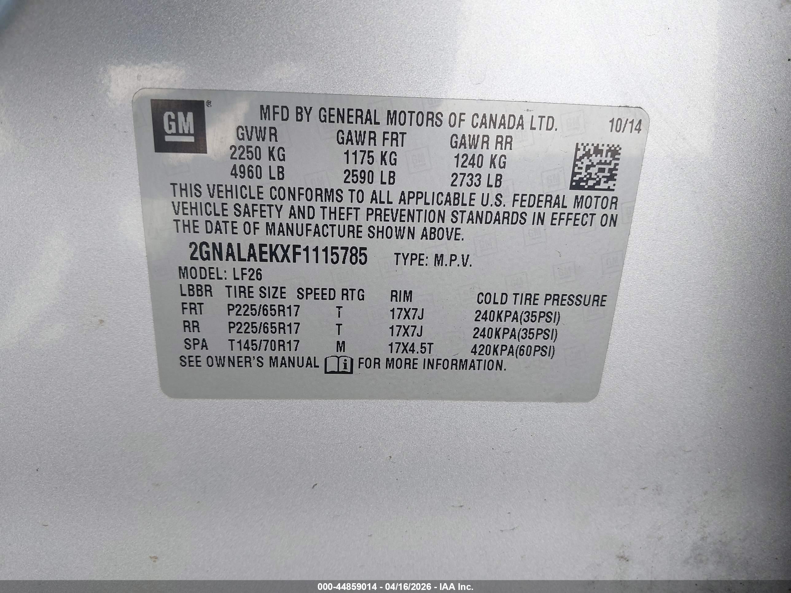 CHEVROLET EQUINOX image 9