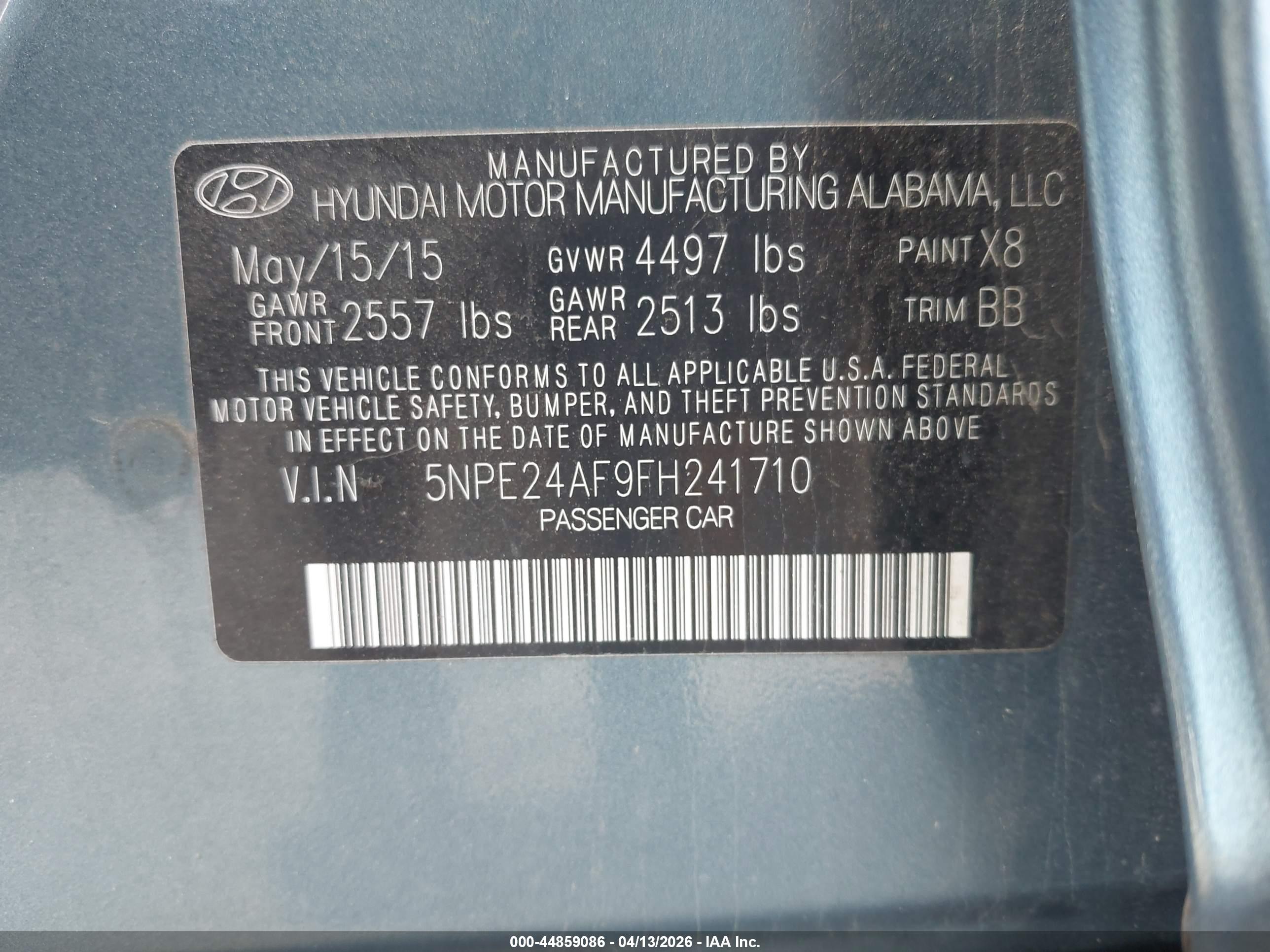 HYUNDAI SONATA image 9
