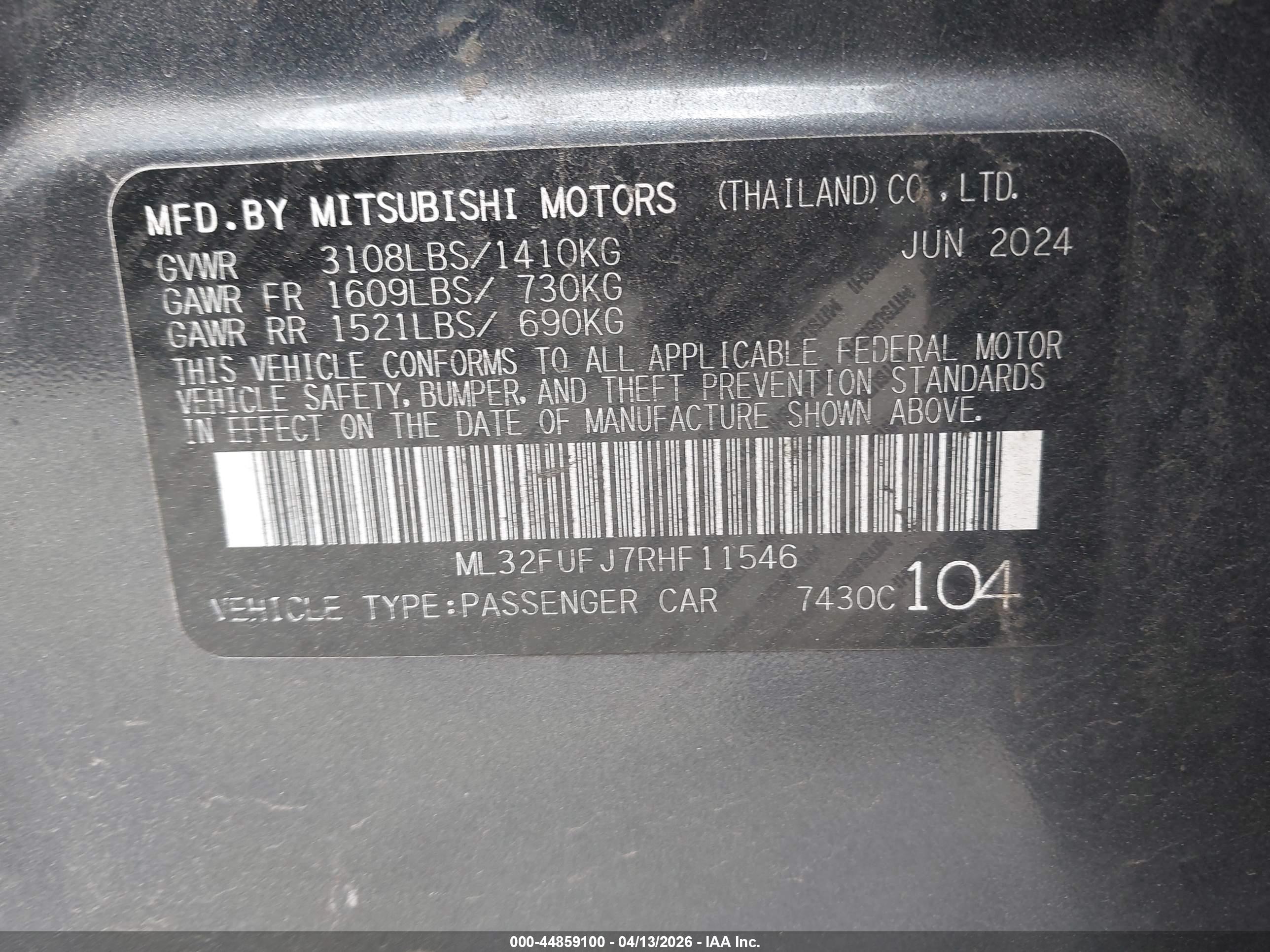 MITSUBISHI MIRAGE image 9