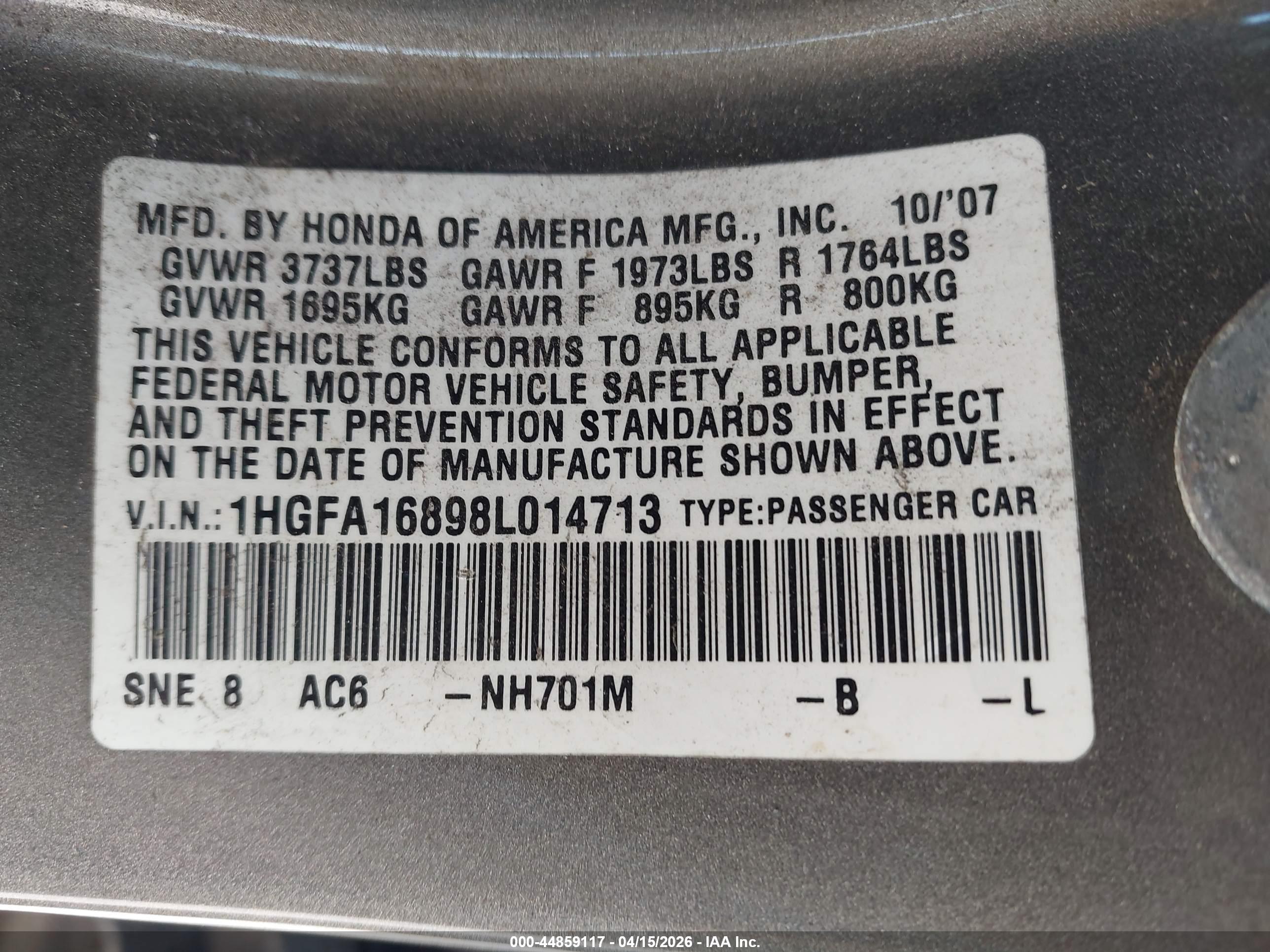 HONDA CIVIC image 9