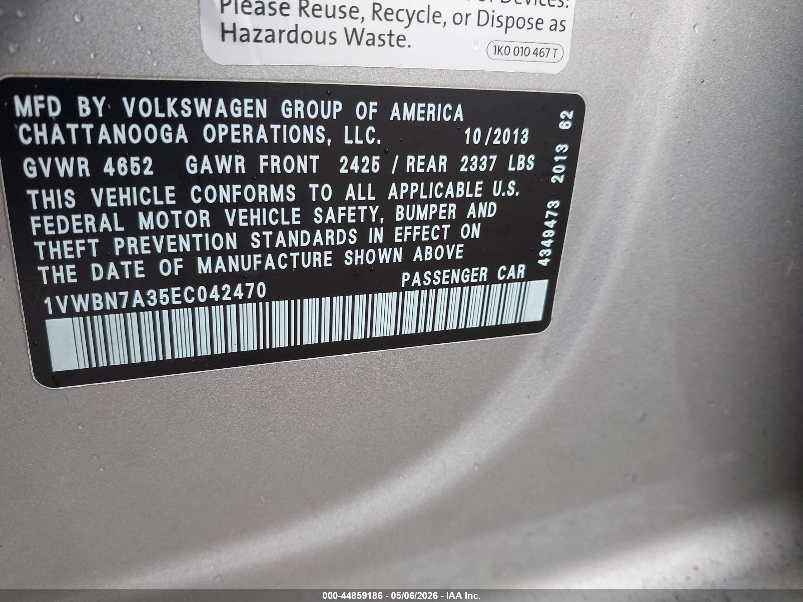 VOLKSWAGEN PASSAT image 9