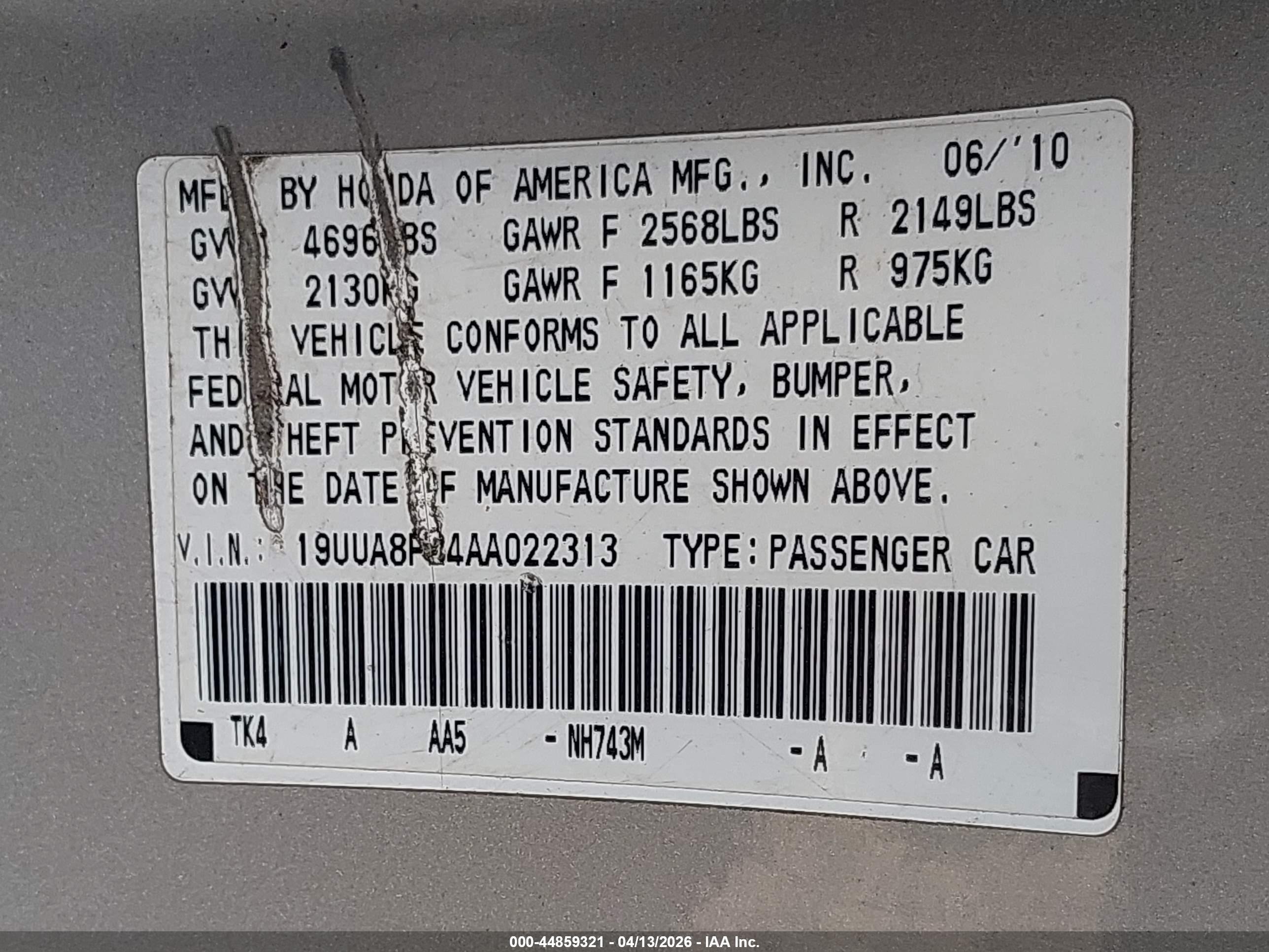 ACURA TL image 9