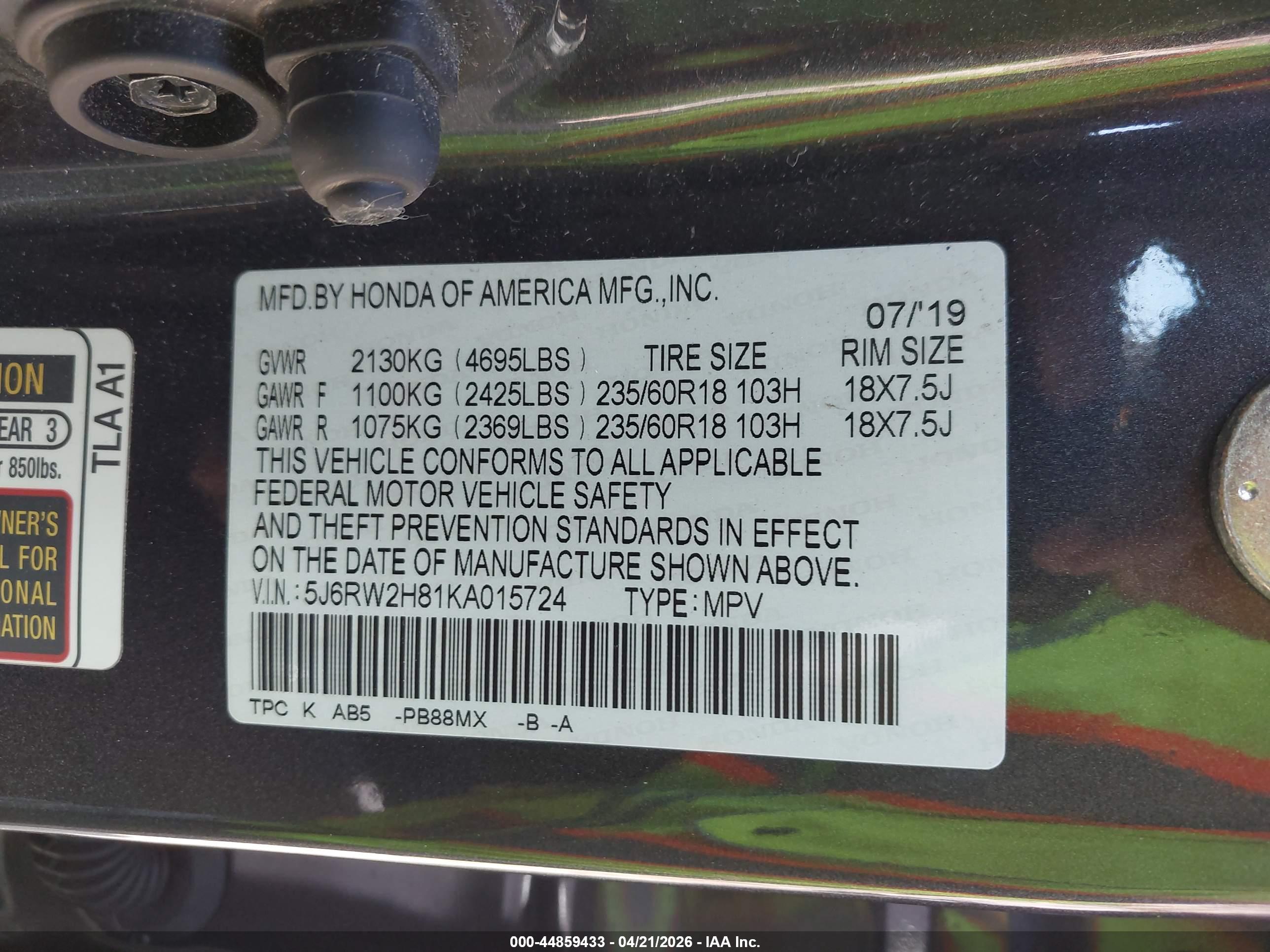 HONDA CR-V image 9