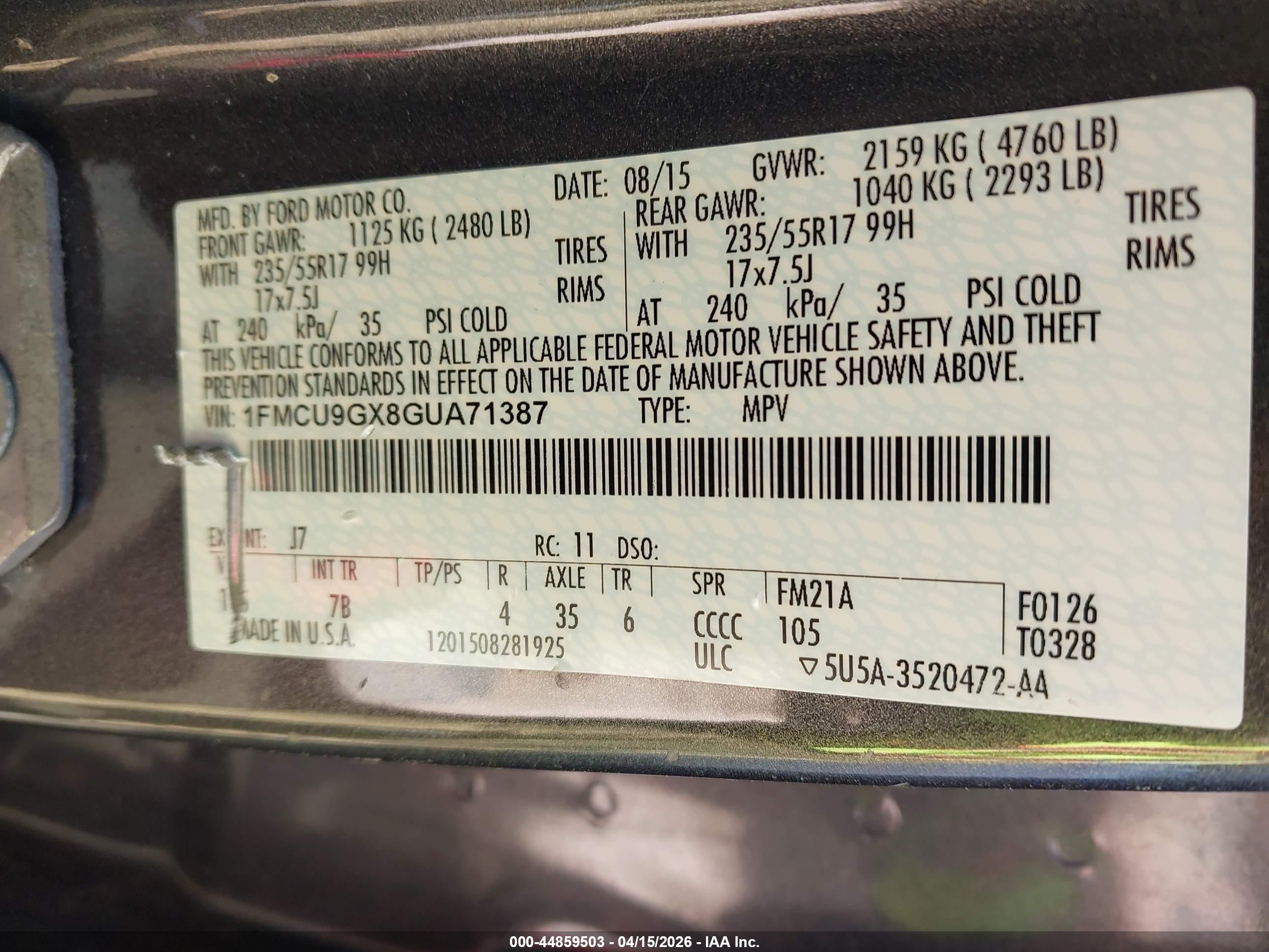 FORD ESCAPE image 9