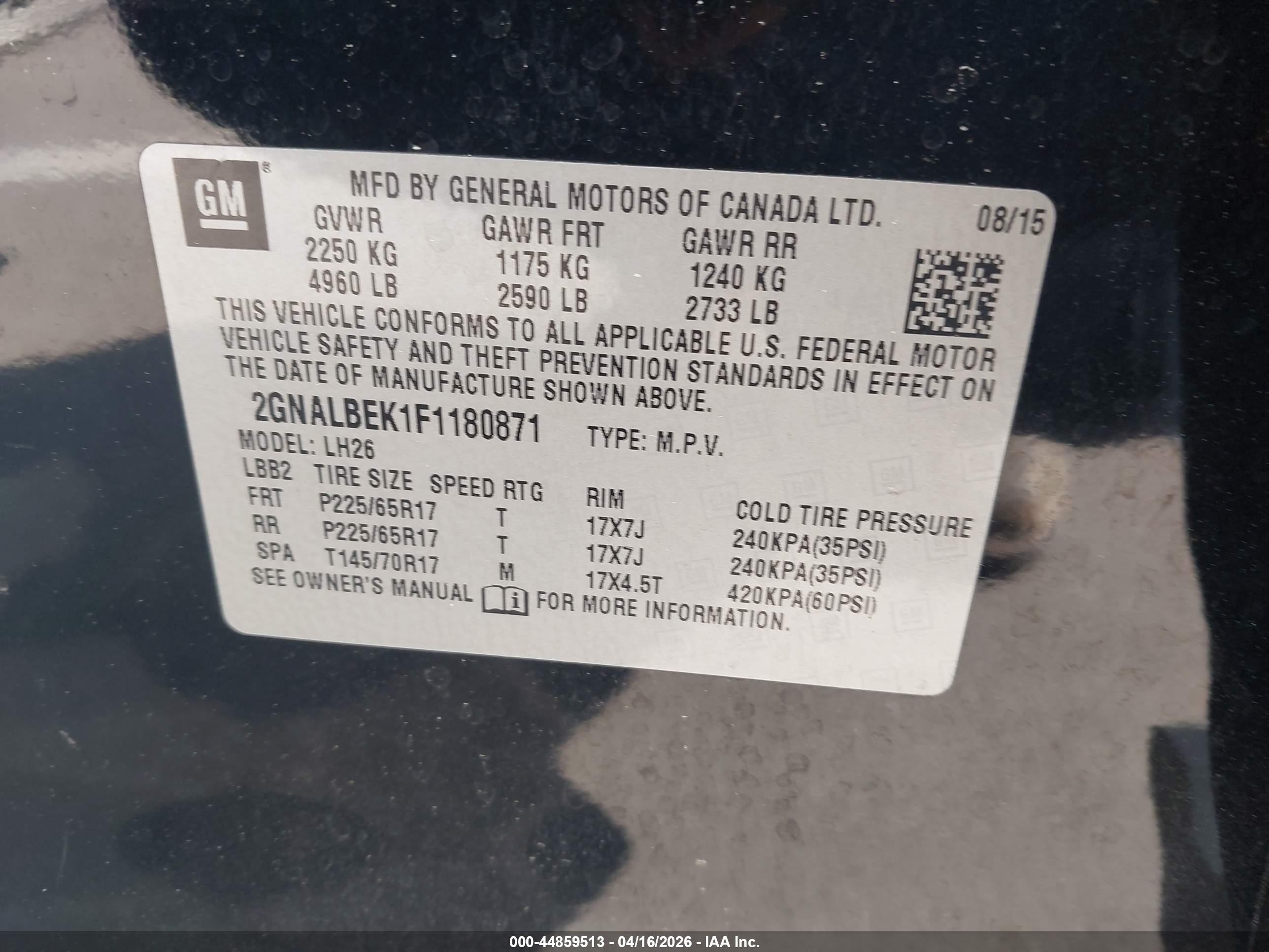 CHEVROLET EQUINOX image 9