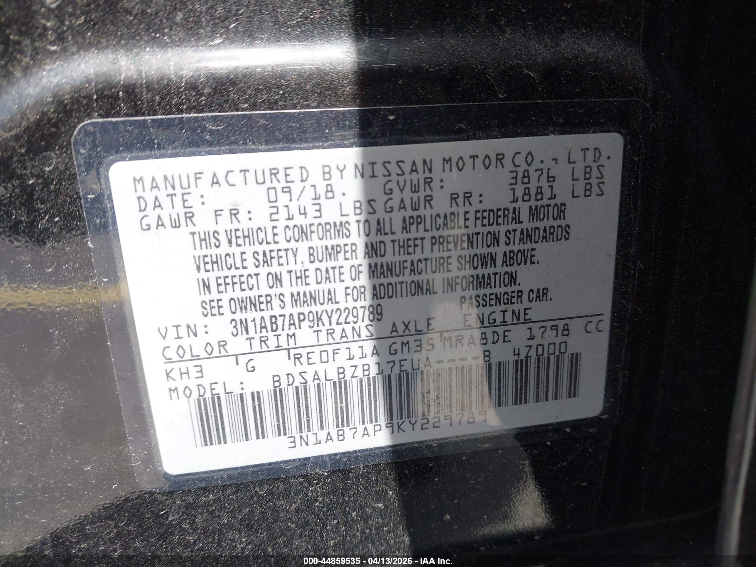NISSAN SENTRA image 9