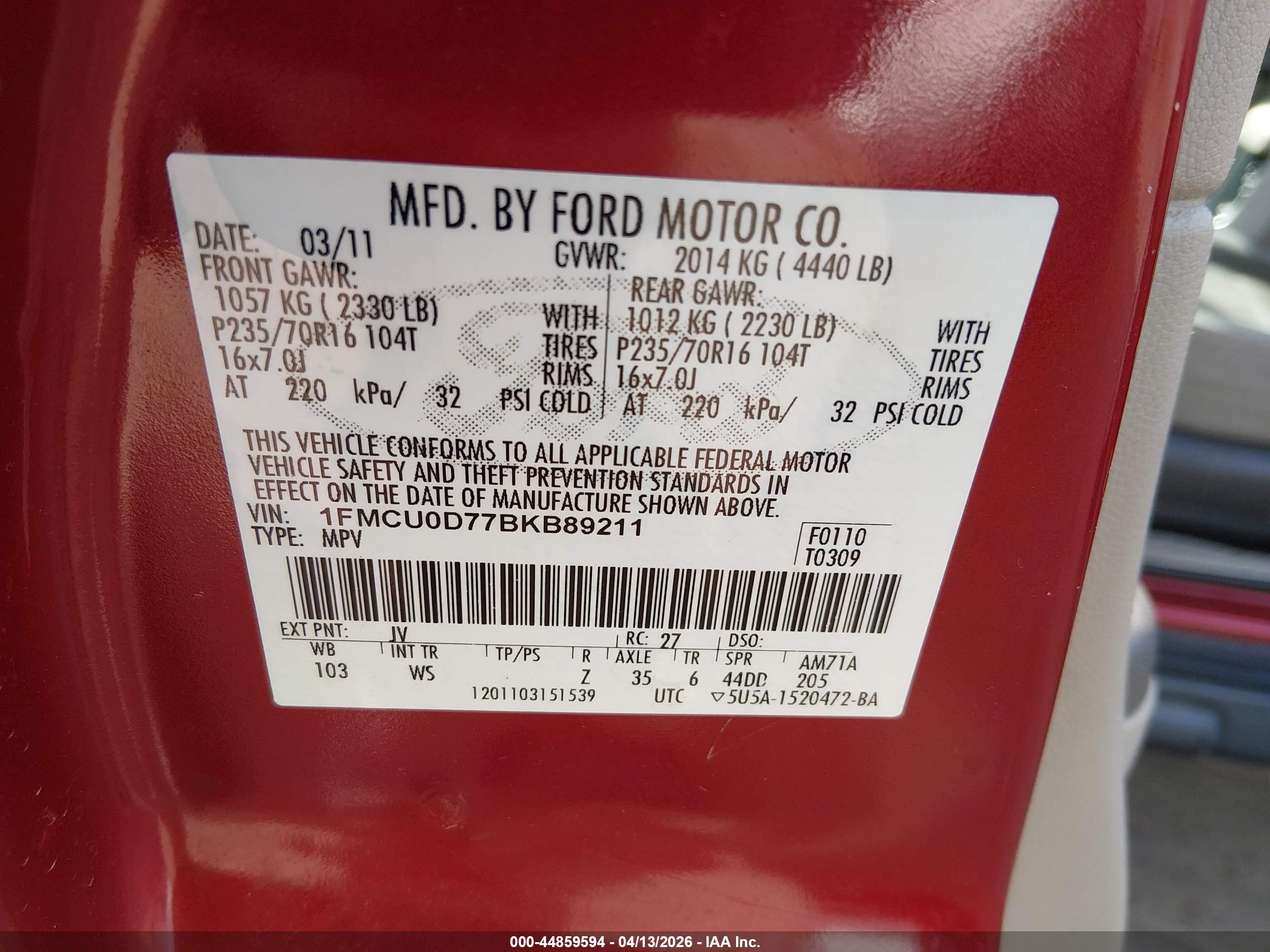 FORD ESCAPE image 9