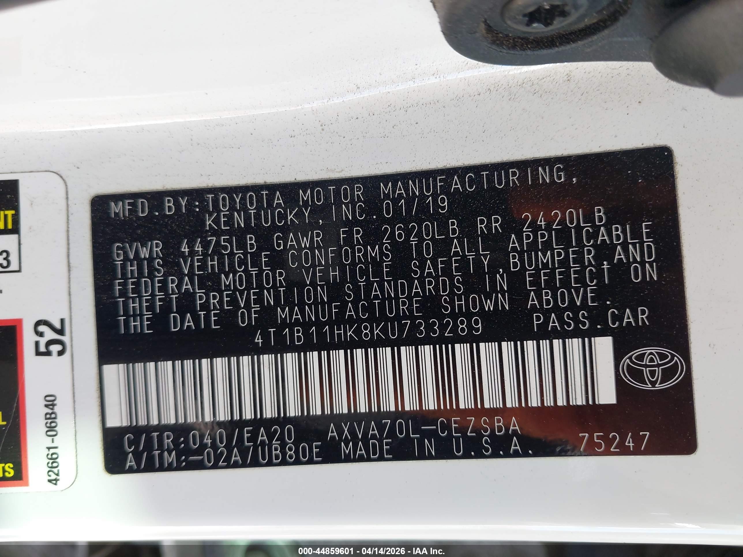 TOYOTA CAMRY image 9