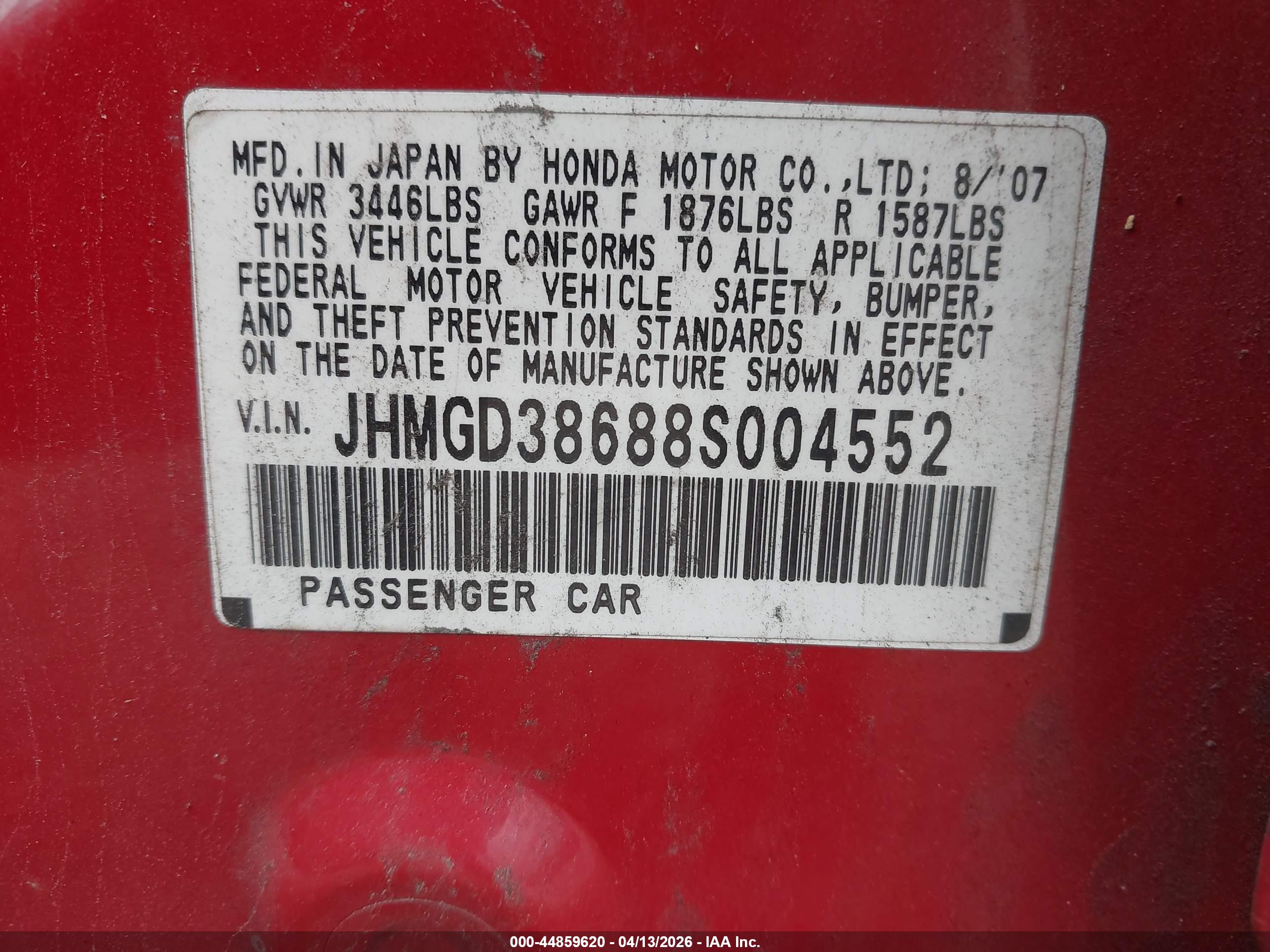 HONDA FIT image 9